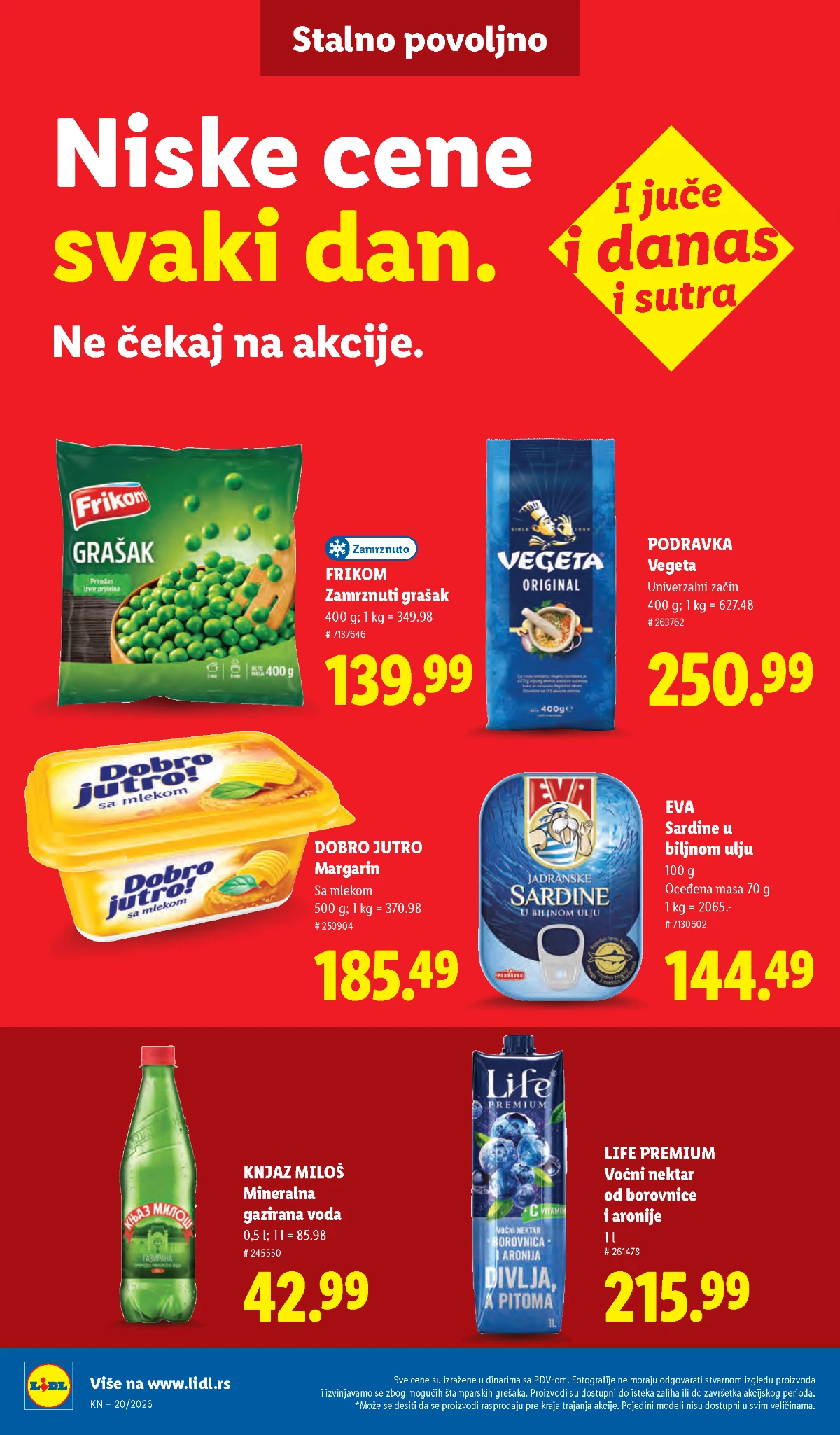 Lidl katalog akcija strana 42 – hit ponude 07.05.–13.05.2026 Lidl katalog akcija strana 42 hit ponude Srbija 2026