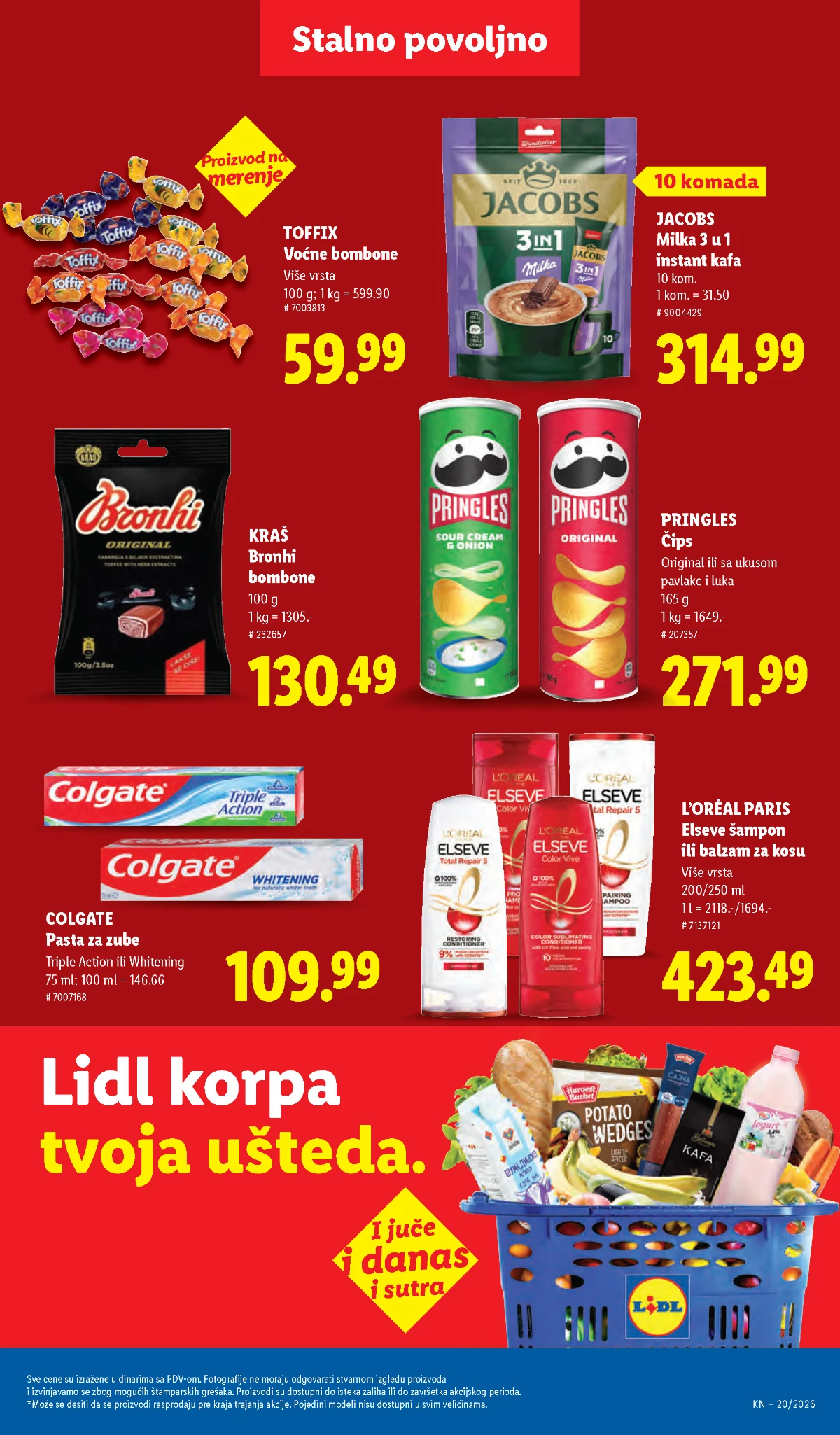 Lidl katalog akcija strana 43 – hit ponude 07.05.–13.05.2026 Lidl katalog akcija strana 43 hit ponude Srbija 2026