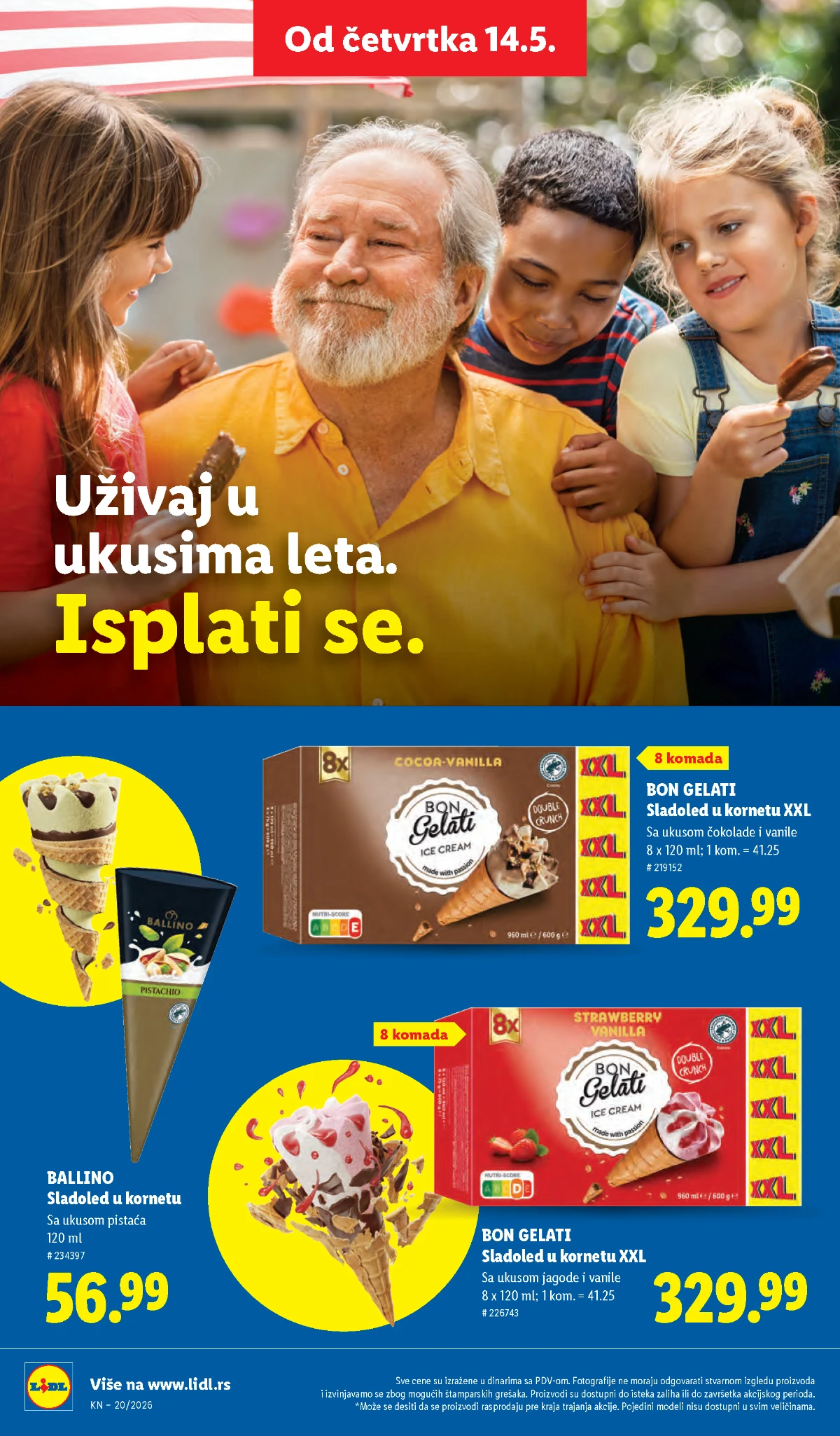 Lidl katalog akcija strana 44 – hit ponude 07.05.–13.05.2026 Lidl katalog akcija strana 44 hit ponude Srbija 2026