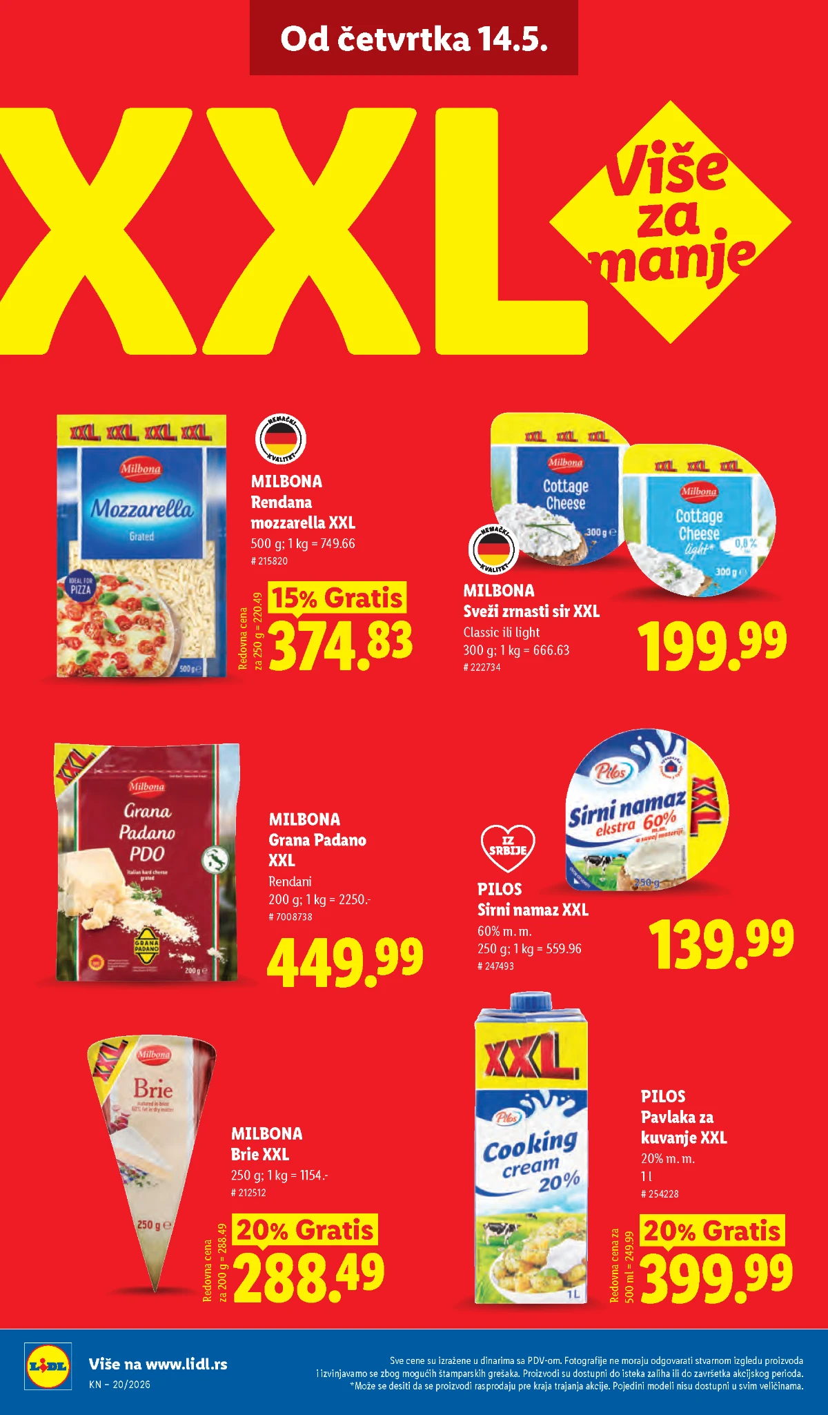 Lidl katalog akcija strana 50 – hit ponude 07.05.–13.05.2026 Lidl katalog akcija strana 50 hit ponude Srbija 2026