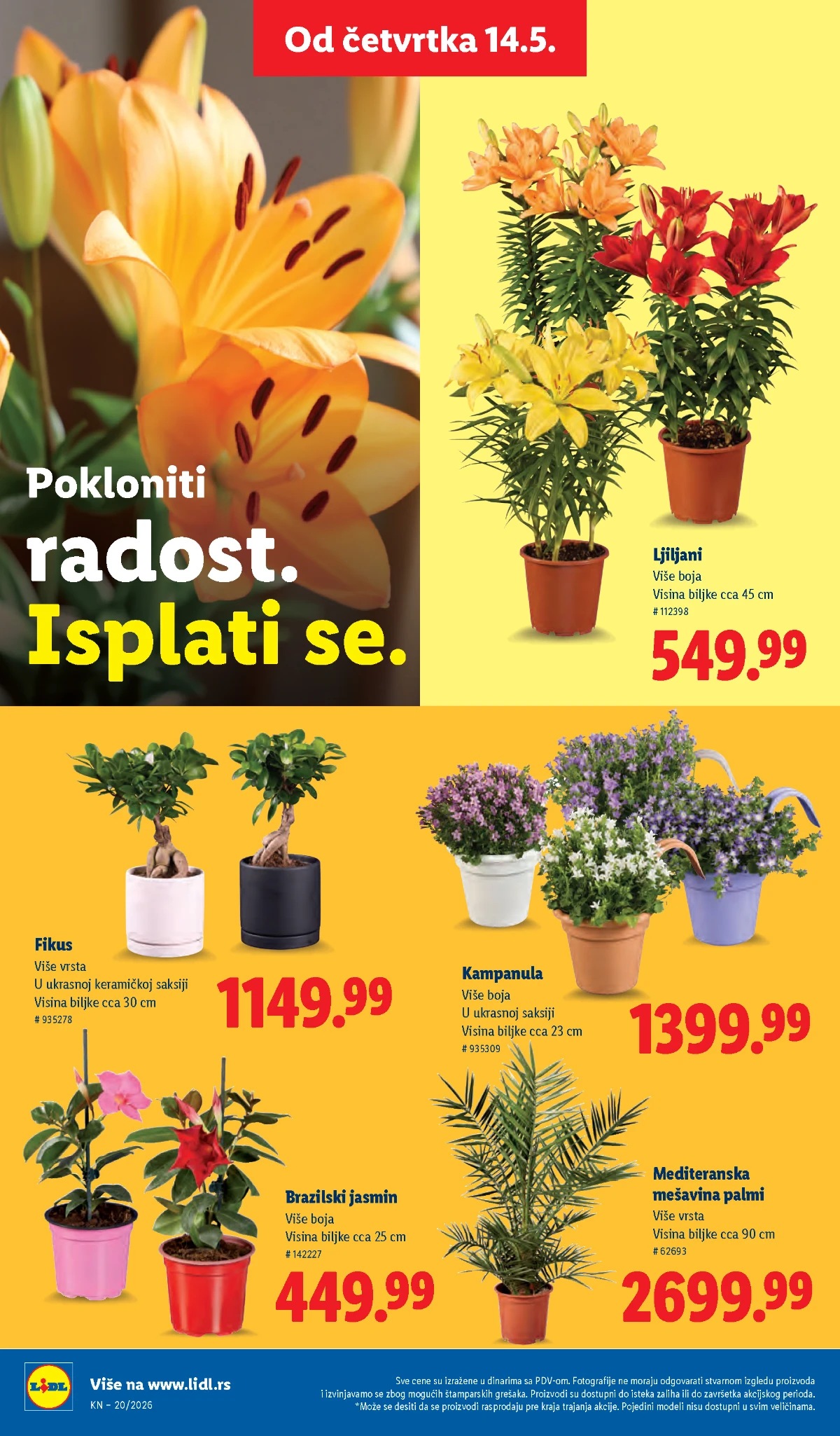Lidl katalog akcija strana 62 – hit ponude 07.05.–13.05.2026 Lidl katalog akcija strana 62 hit ponude Srbija 2026