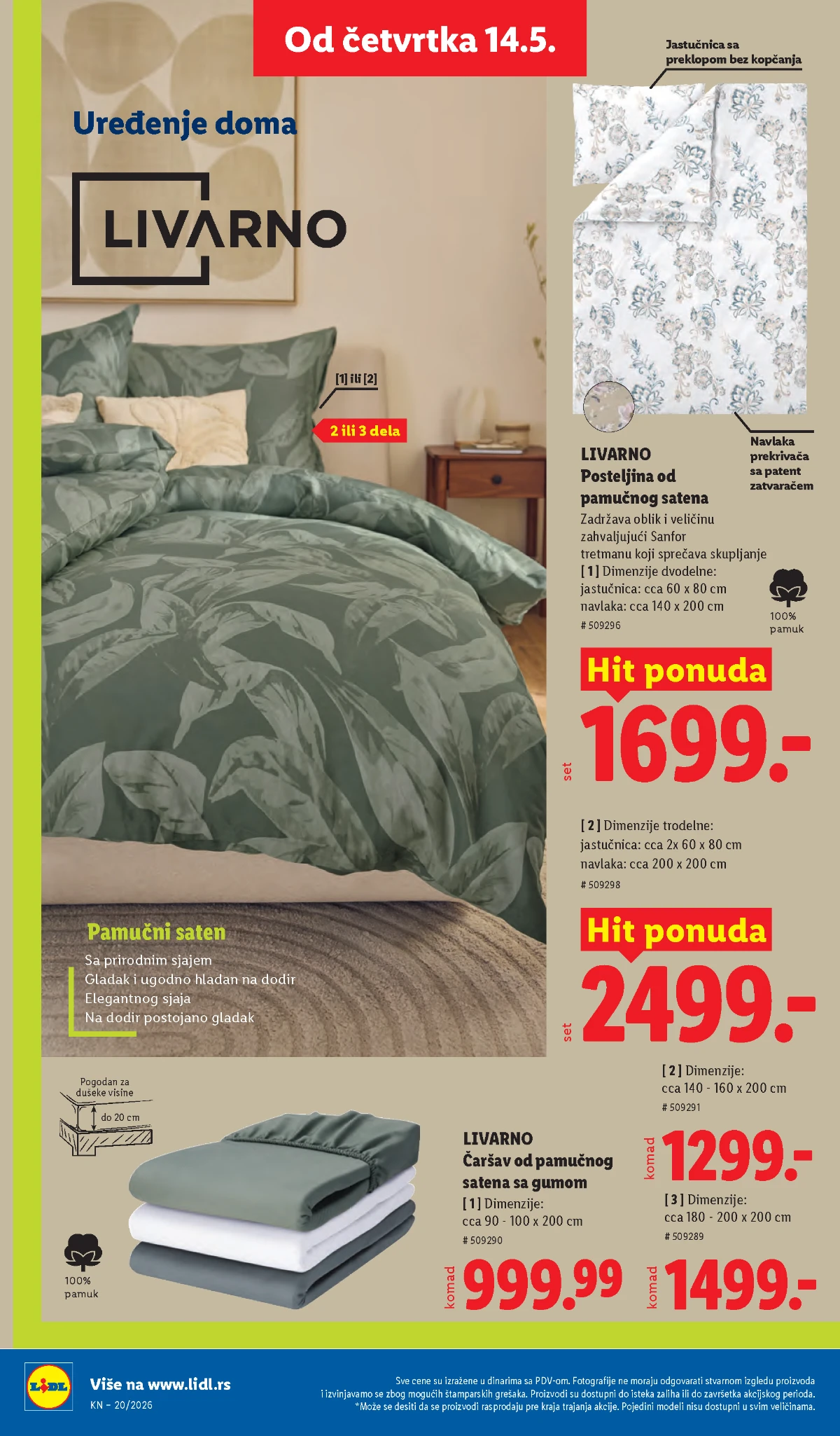 Lidl katalog akcija strana 74 – hit ponude 07.05.–13.05.2026 Lidl katalog akcija strana 74 hit ponude Srbija 2026