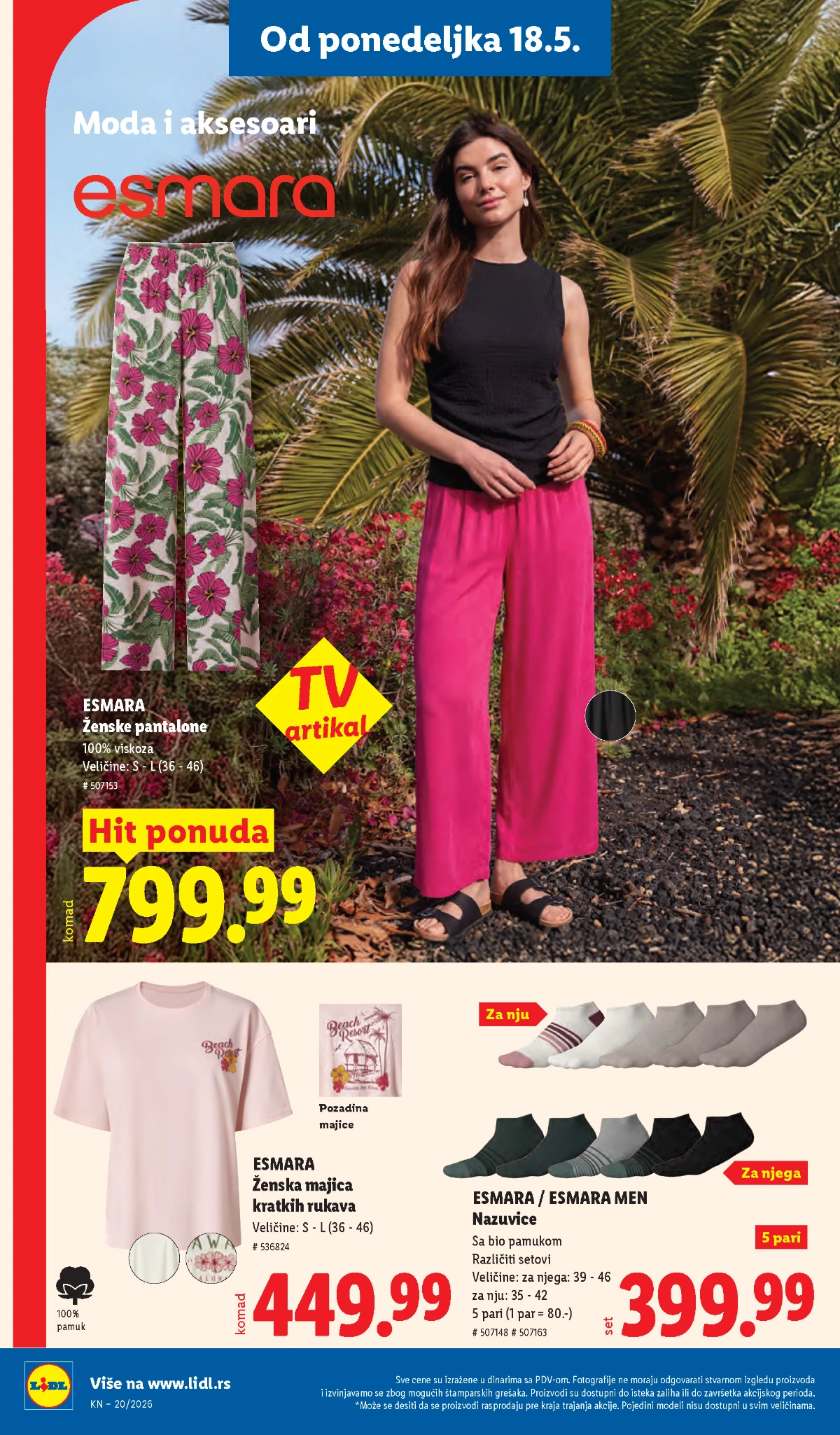 Lidl katalog akcija strana 82 – hit ponude 07.05.–13.05.2026 Lidl katalog akcija strana 82 hit ponude Srbija 2026