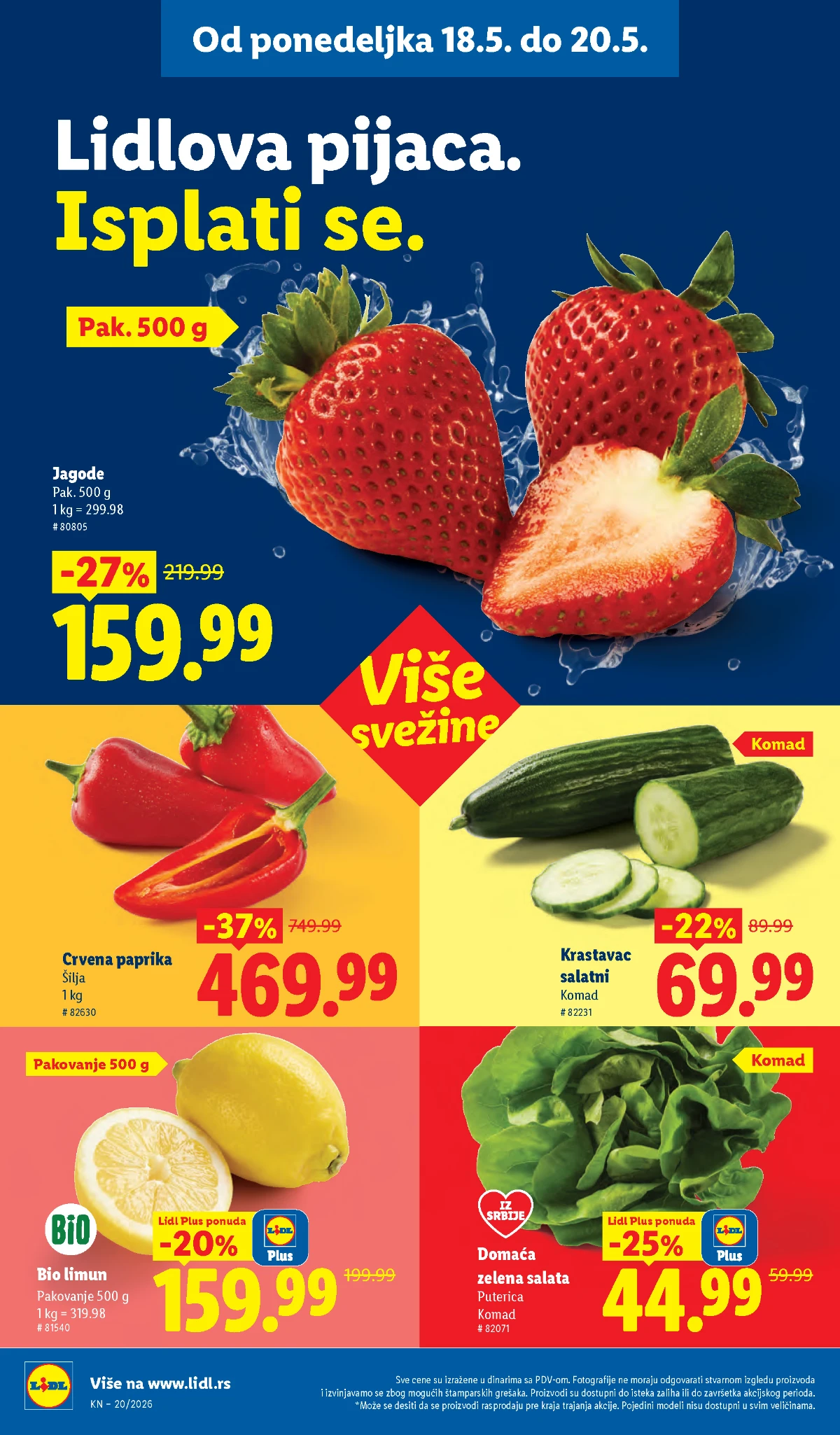 Lidl katalog akcija strana 90 – hit ponude 07.05.–13.05.2026 Lidl katalog akcija strana 90 hit ponude Srbija 2026