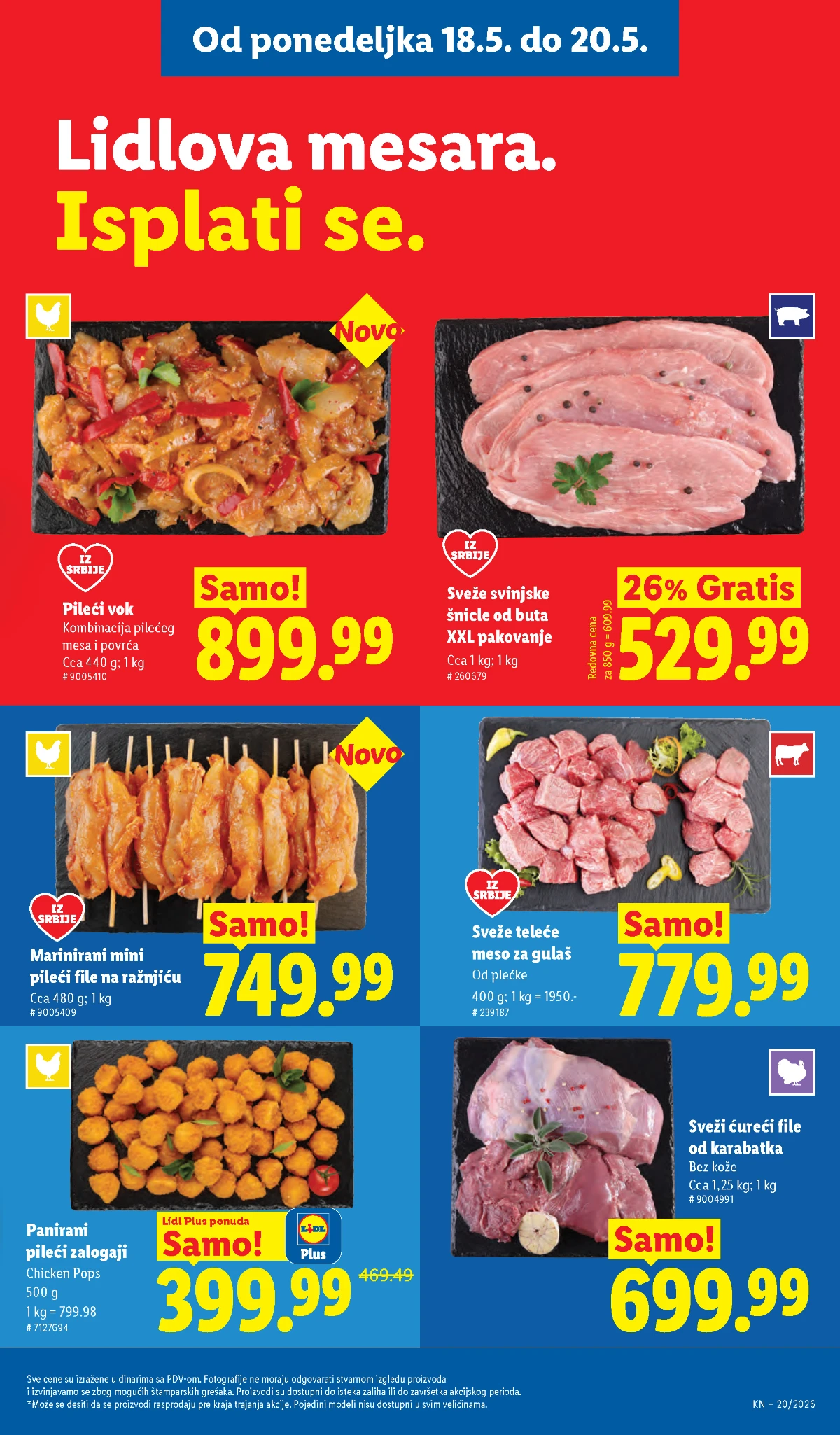 Lidl katalog akcija strana 91 – hit ponude 07.05.–13.05.2026 Lidl katalog akcija strana 91 hit ponude Srbija 2026
