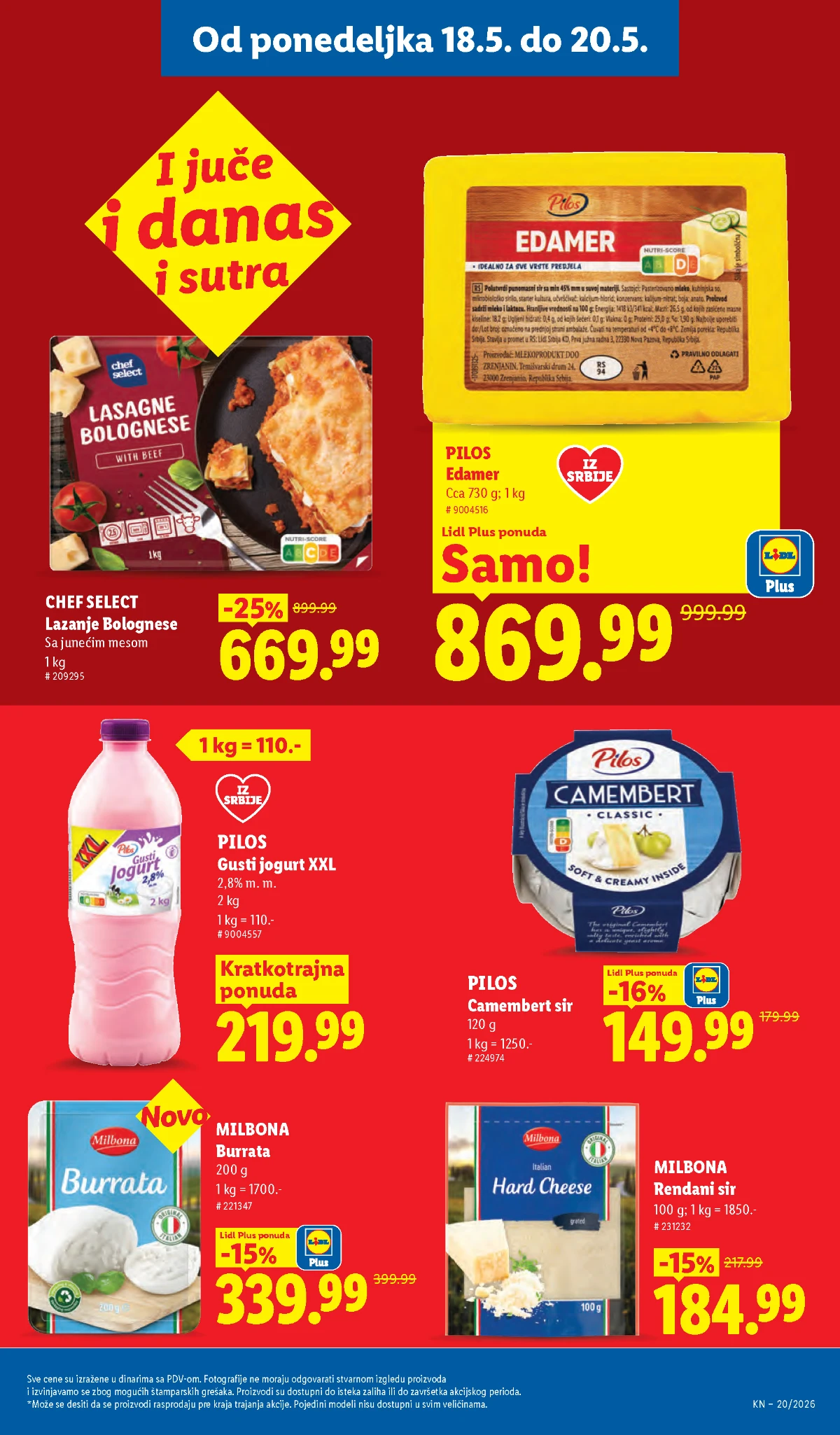 Lidl katalog akcija strana 93 – hit ponude 07.05.–13.05.2026 Lidl katalog akcija strana 93 hit ponude Srbija 2026