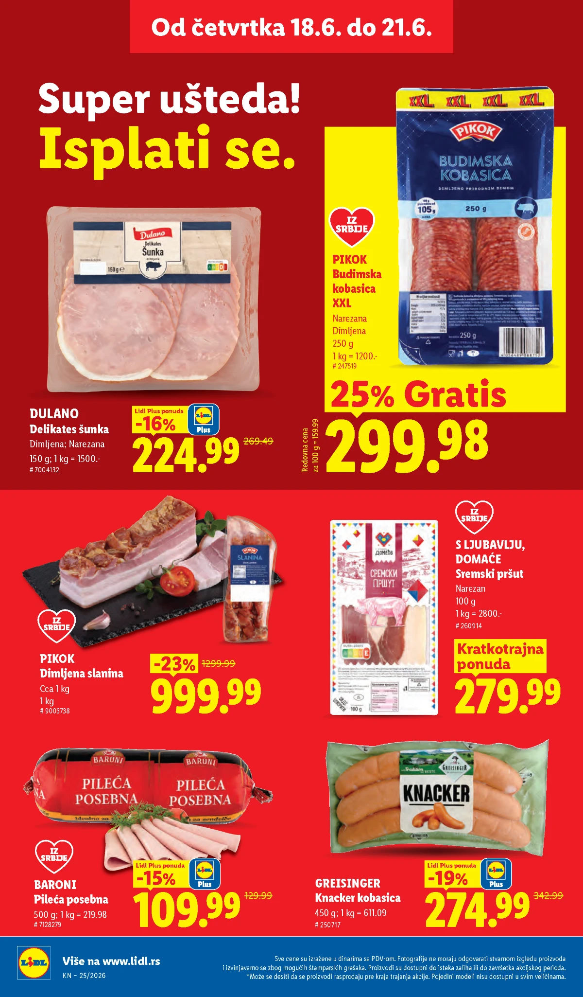Kroasani i peciva na akciji Kroasani, rolnice i proja sa sirom po Lidl cenama