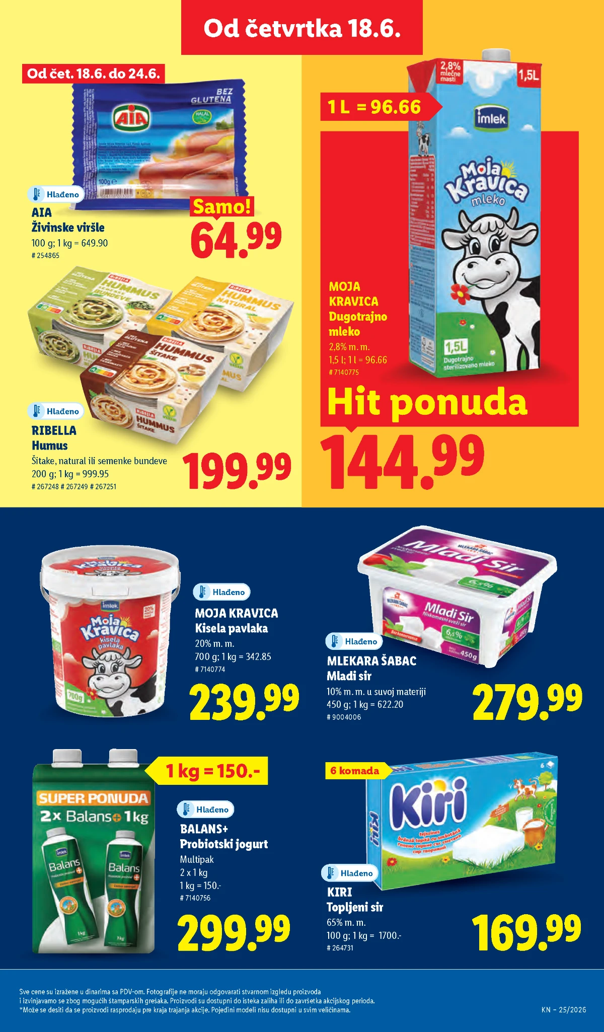 Delikates proizvodi poznatih brendova na akciji Neoplanta, Zlatiborac i Kosmajska delikates proizvodi po akcijskim cenama