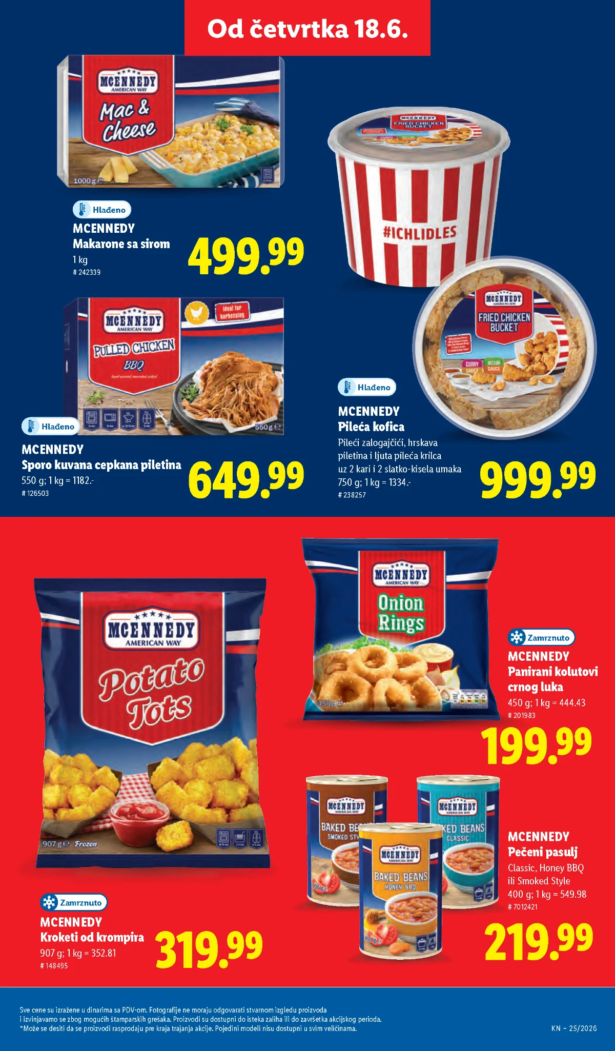 McEnnedy burger i breakfast ponuda Burger program i americki dorucak na akciji