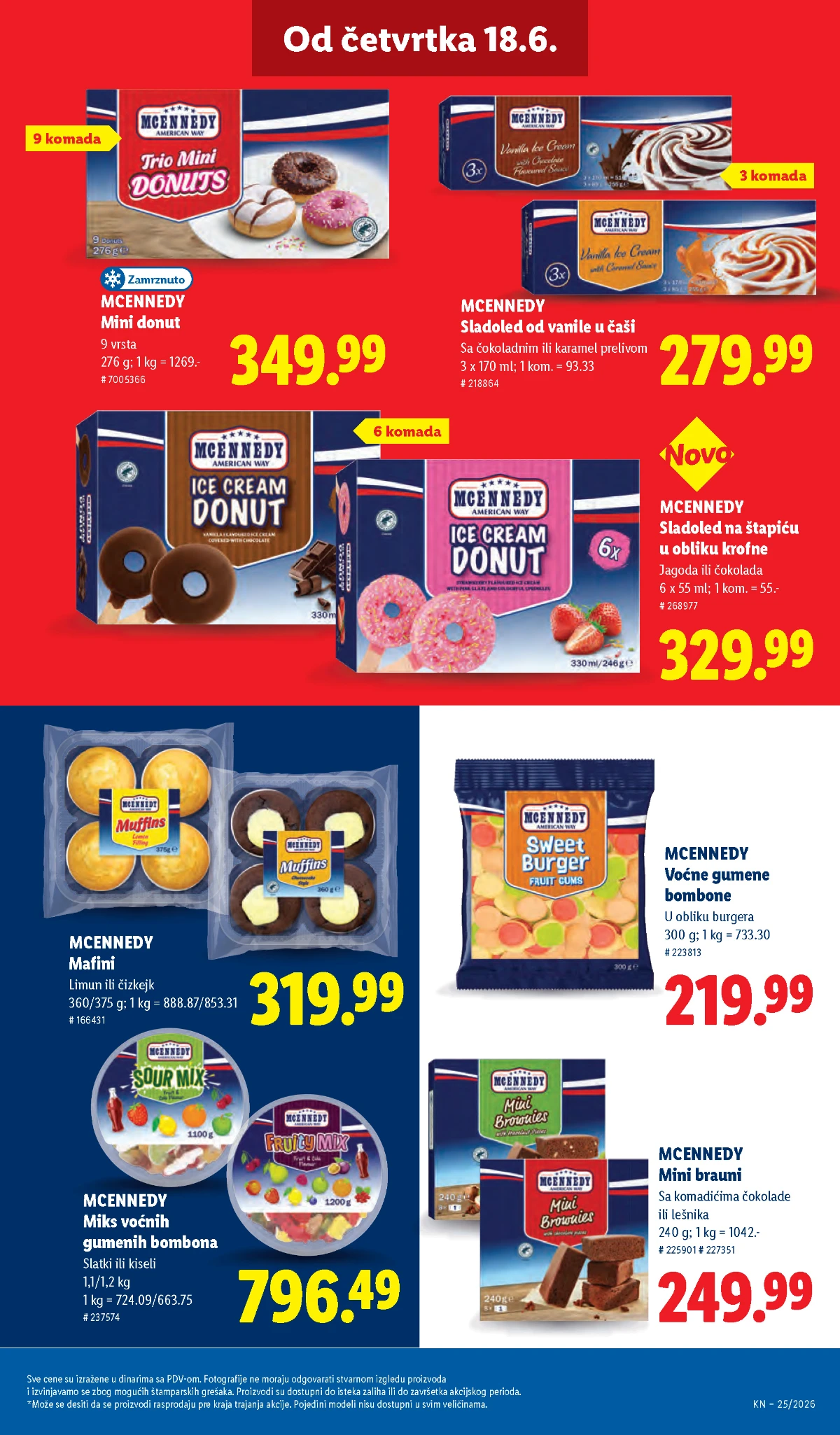 Zavrsnica McEnnedy American Way ponude Donutsi mafini i slatki americki deserti na akciji