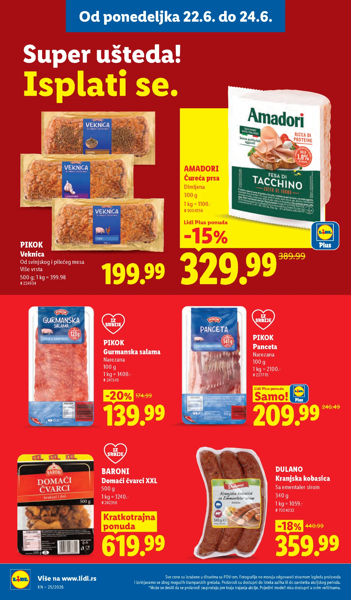 Lidl katalog strana 100 – završna ponuda do 24.06.2026 Lidl katalog strana 100 – završne Lidl akcije i sniženja