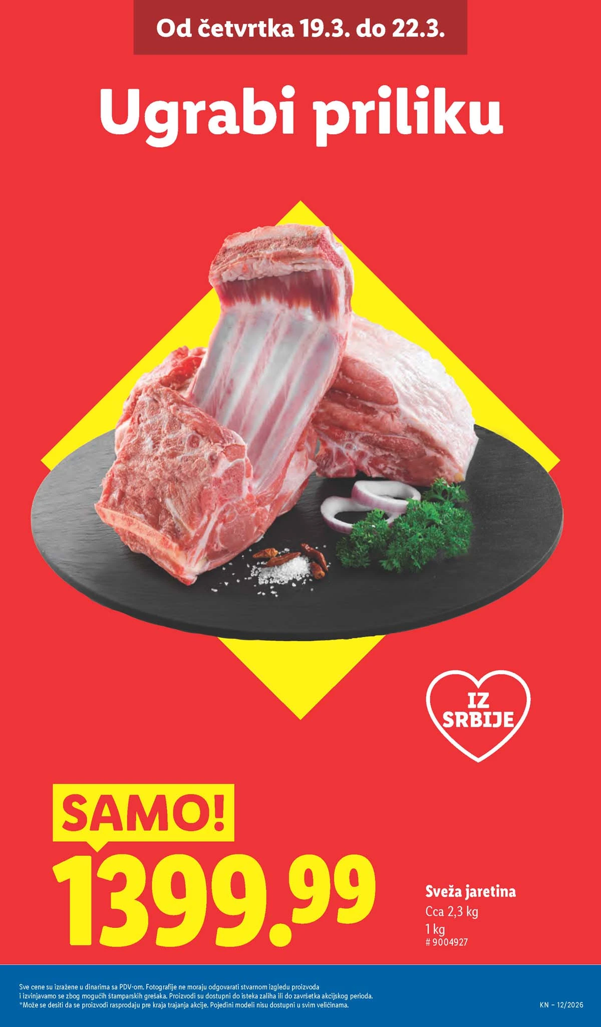 Lidl katalog strana 3 – aktuelna akcija i snižene cene do 25.03.2026 Lidl katalog akcija strana 3 – sniženja prehrana, pića i kućni proizvodi do 25.03.2026