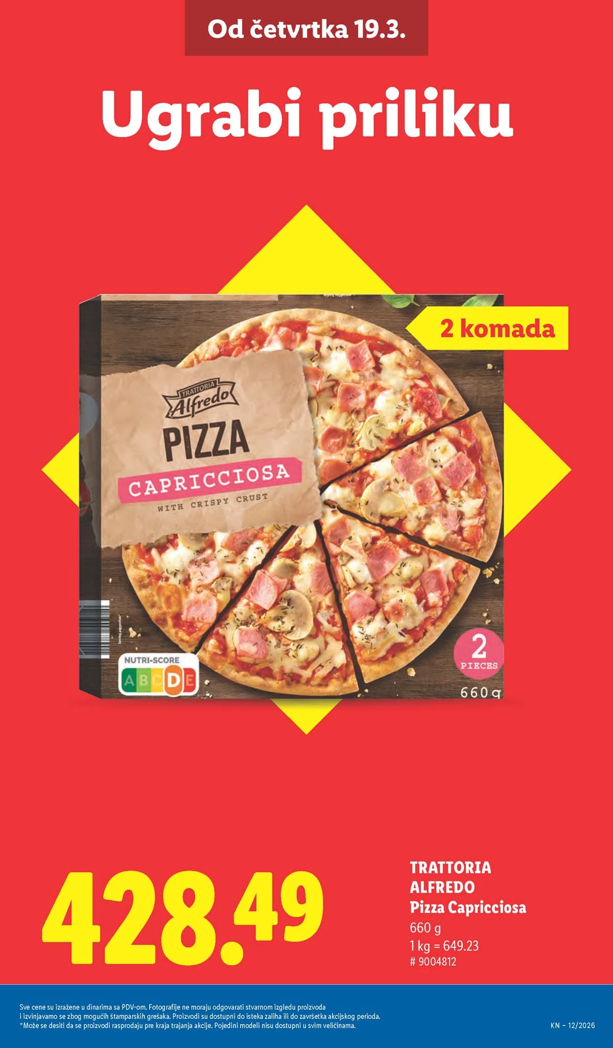 Lidl katalog strana 5 – aktuelna akcija i snižene cene do 25.03.2026 Lidl katalog akcija strana 5 – sniženja prehrana, pića i kućni proizvodi do 25.03.2026