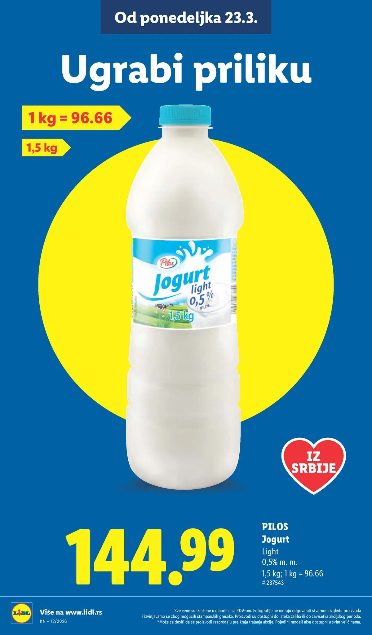 Lidl katalog strana 14 – aktuelna akcija i snižene cene do 25.03.2026 Lidl katalog akcija strana 14 – sniženja prehrana, pića i kućni proizvodi do 25.03.2026