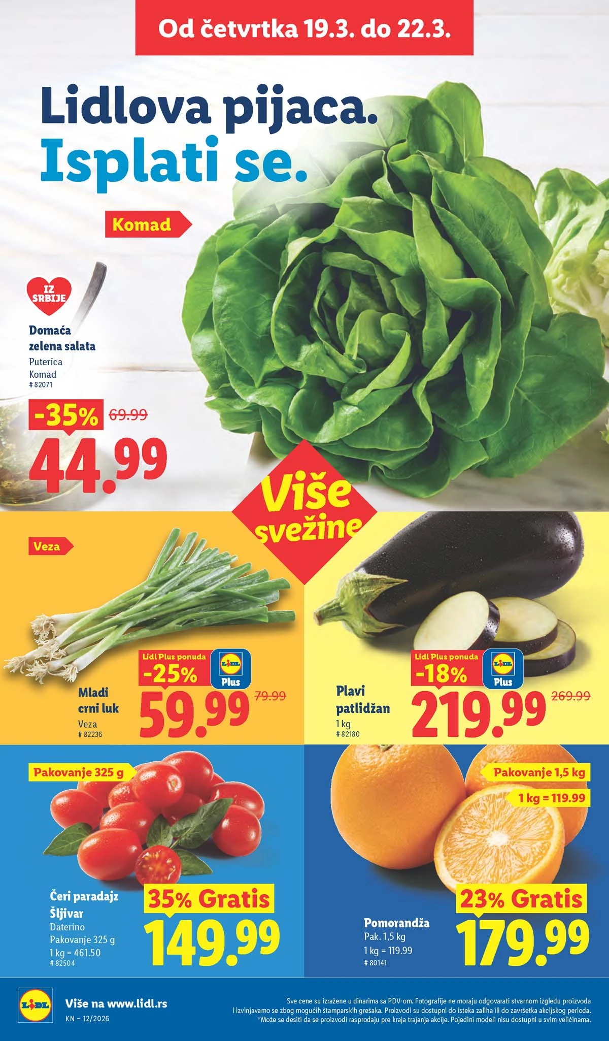 Lidl katalog strana 16 – aktuelna akcija i snižene cene do 25.03.2026 Lidl katalog akcija strana 16 – sniženja prehrana, pića i kućni proizvodi do 25.03.2026