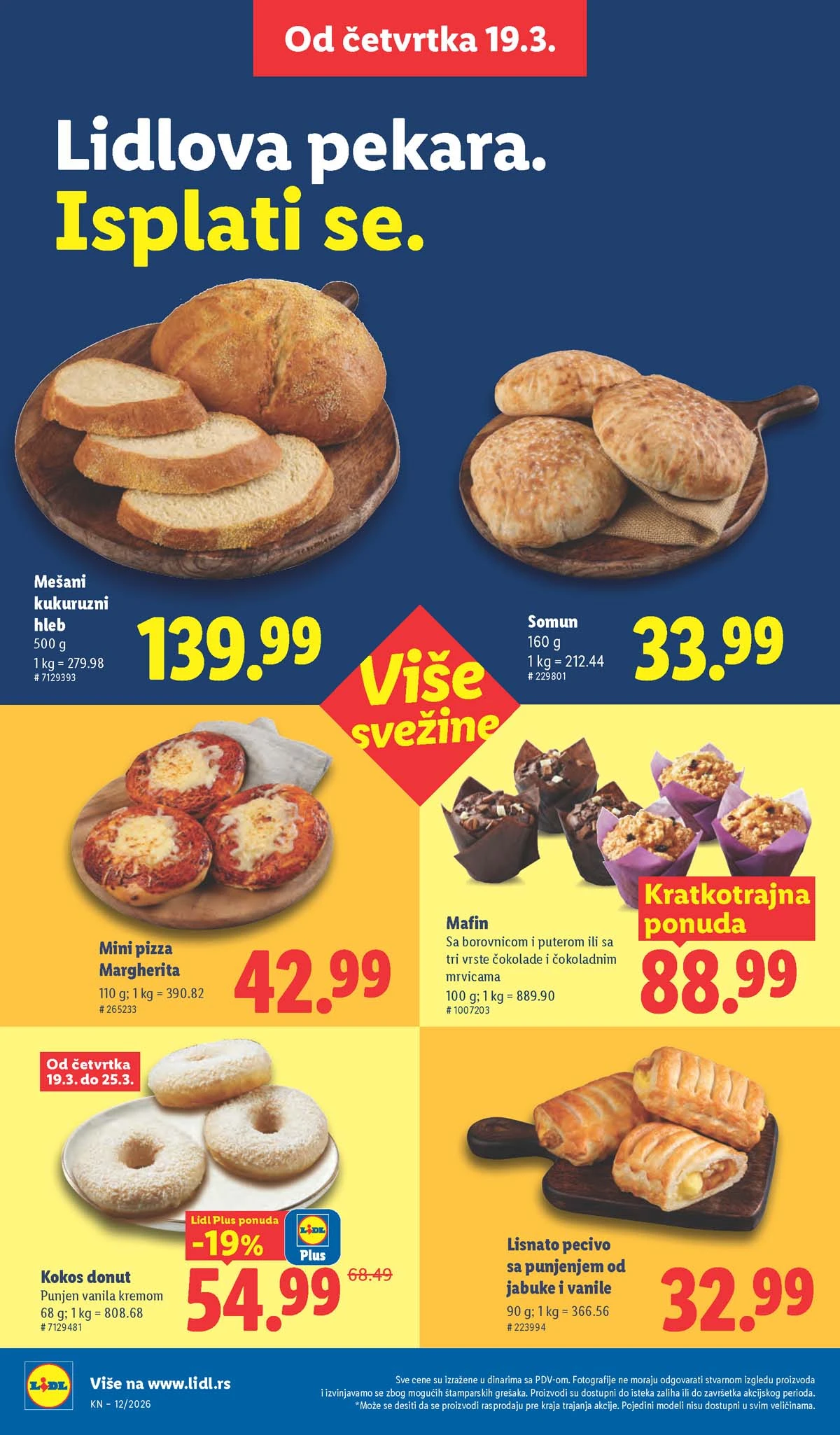 Lidl katalog strana 20 – aktuelna akcija i snižene cene do 25.03.2026 Lidl katalog akcija strana 20 – sniženja prehrana, pića i kućni proizvodi do 25.03.2026