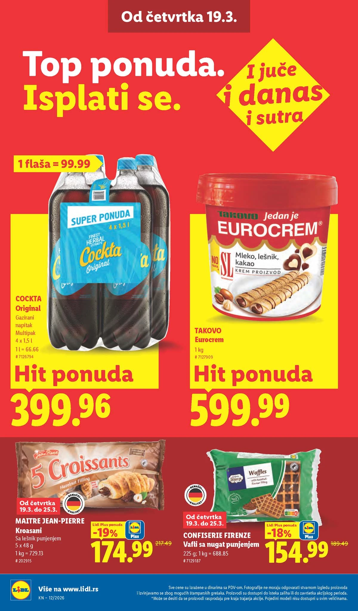 Lidl katalog strana 28 – aktuelna akcija i snižene cene do 25.03.2026 Lidl katalog akcija strana 28 – sniženja prehrana, pića i kućni proizvodi do 25.03.2026