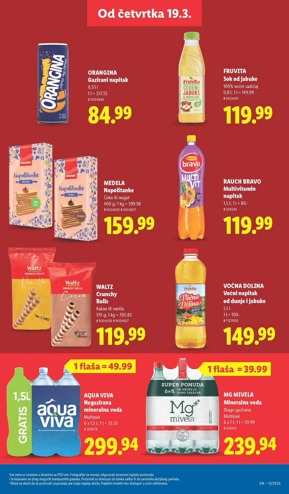 Lidl katalog strana 29 – aktuelna akcija i snižene cene do 25.03.2026 Lidl katalog akcija strana 29 – sniženja prehrana, pića i kućni proizvodi do 25.03.2026