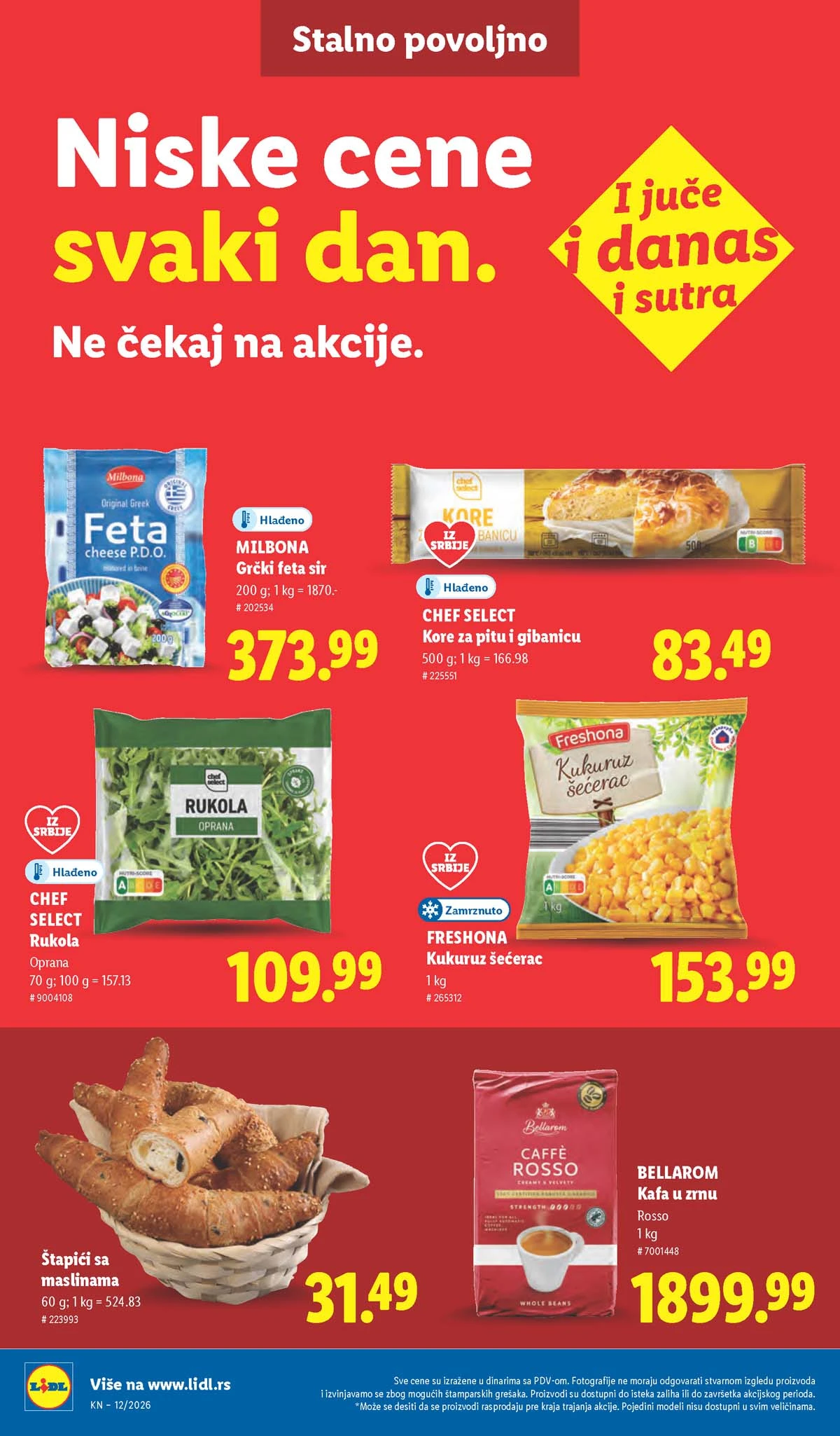 Lidl katalog strana 36 – aktuelna akcija i snižene cene do 25.03.2026 Lidl katalog akcija strana 36 – sniženja prehrana, pića i kućni proizvodi do 25.03.2026