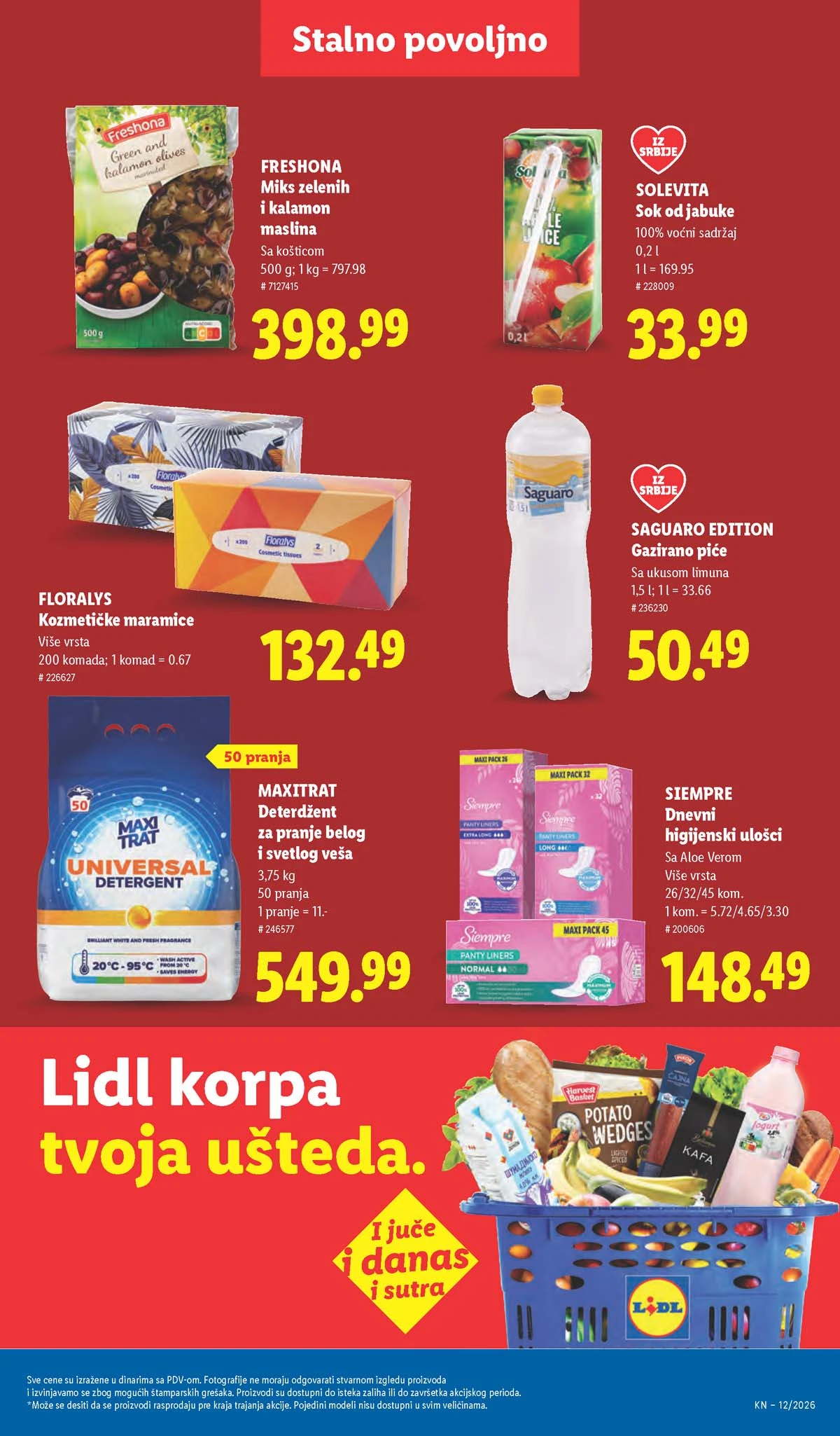 Lidl katalog strana 37 – aktuelna akcija i snižene cene do 25.03.2026 Lidl katalog akcija strana 37 – sniženja prehrana, pića i kućni proizvodi do 25.03.2026