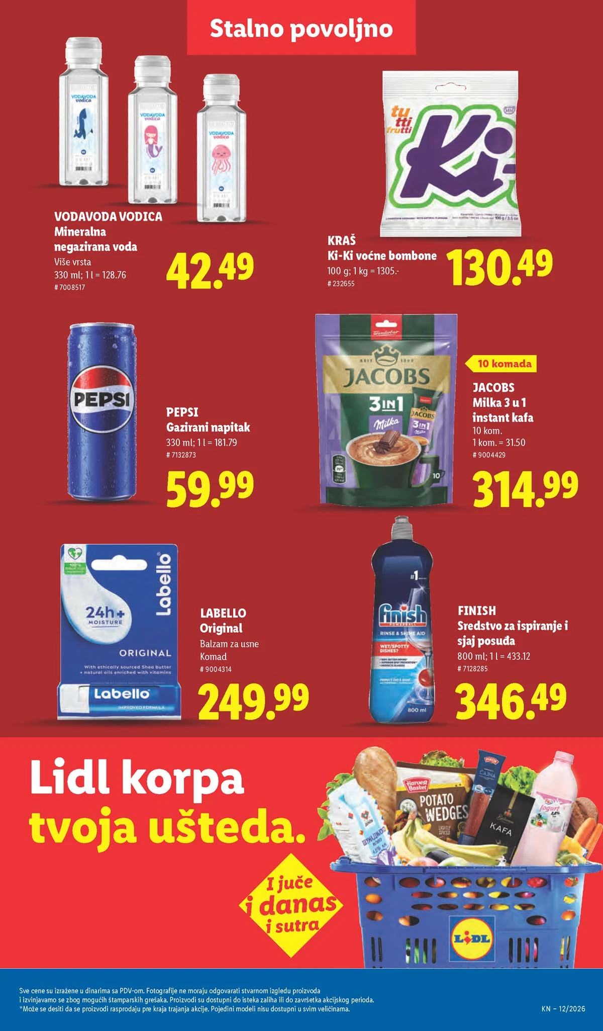 Lidl katalog strana 39 – aktuelna akcija i snižene cene do 25.03.2026 Lidl katalog akcija strana 39 – sniženja prehrana, pića i kućni proizvodi do 25.03.2026