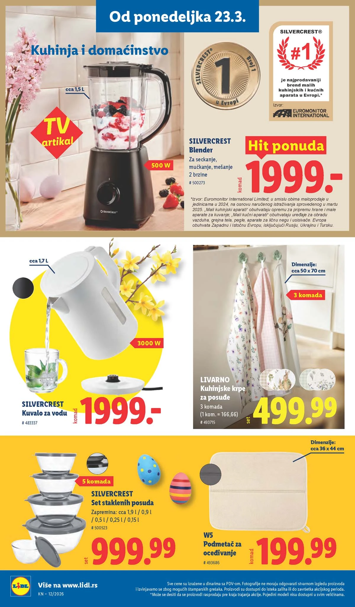 Lidl katalog strana 72 – aktuelna akcija i snižene cene do 25.03.2026 Lidl katalog akcija strana 72 – sniženja prehrana, pića i kućni proizvodi do 25.03.2026