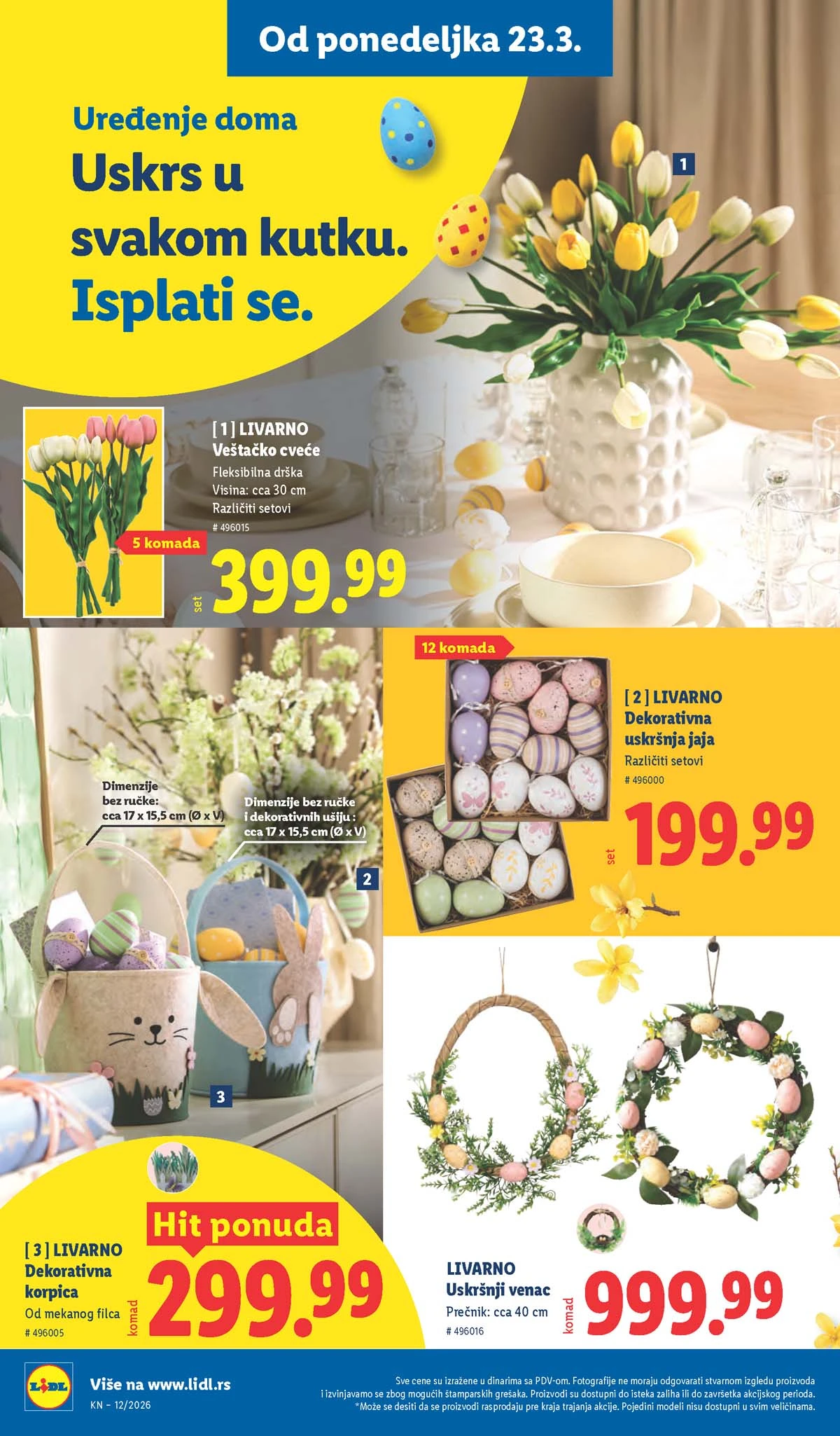 Lidl katalog strana 74 – aktuelna akcija i snižene cene do 25.03.2026 Lidl katalog akcija strana 74 – sniženja prehrana, pića i kućni proizvodi do 25.03.2026