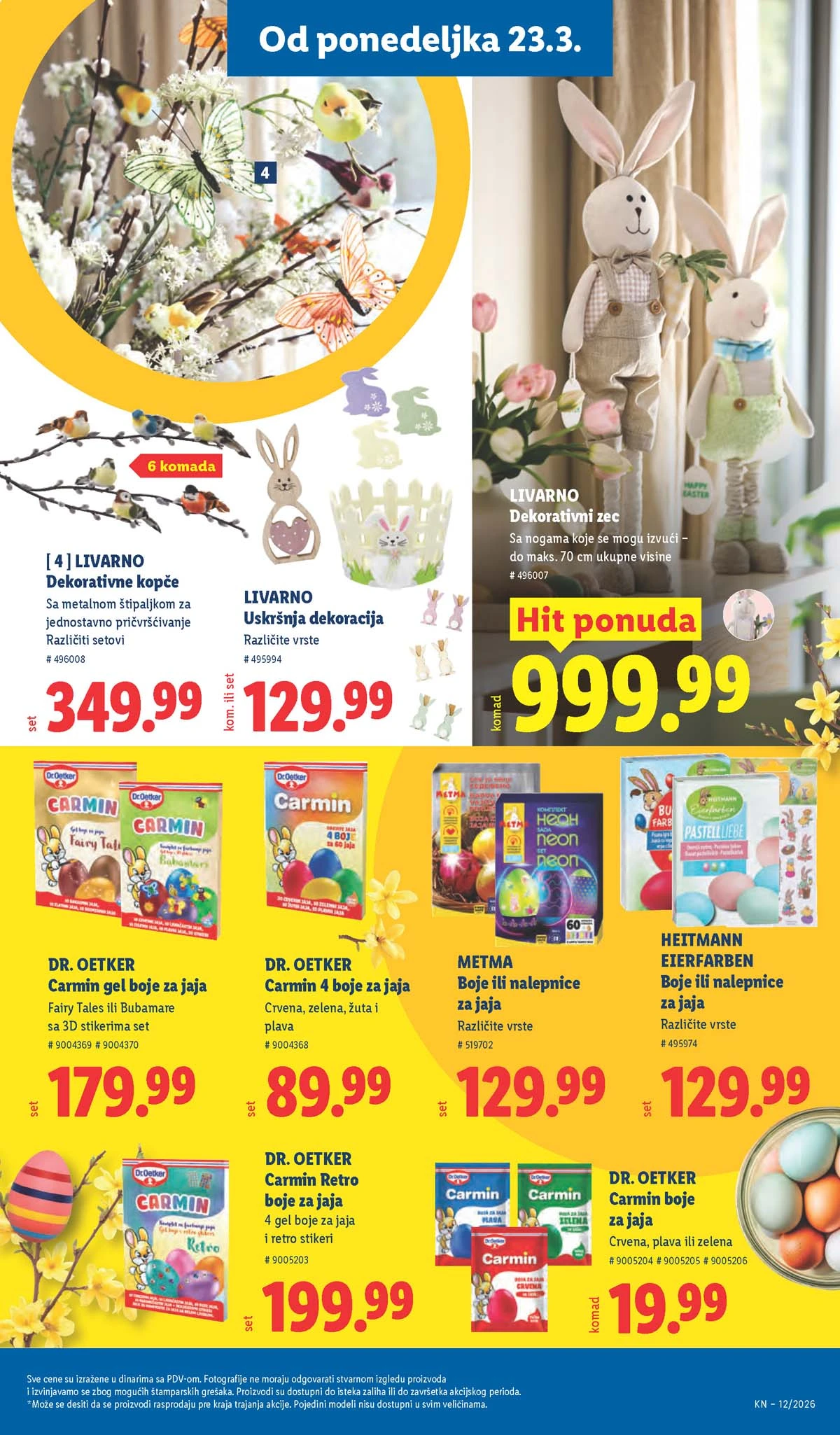 Lidl katalog strana 75 – aktuelna akcija i snižene cene do 25.03.2026 Lidl katalog akcija strana 75 – sniženja prehrana, pića i kućni proizvodi do 25.03.2026