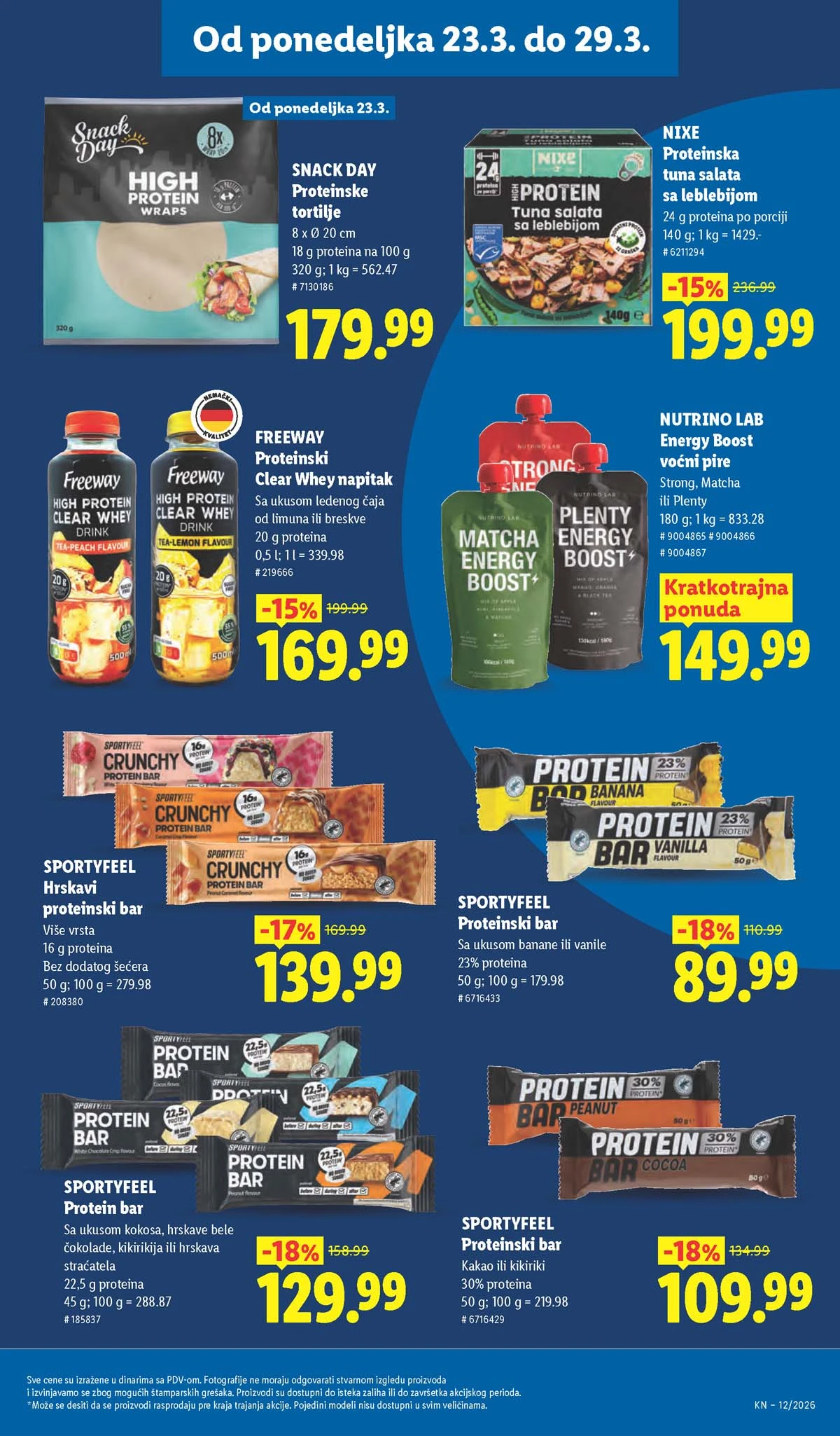 Lidl katalog strana 85 – aktuelna akcija i snižene cene do 25.03.2026 Lidl katalog akcija strana 85 – sniženja prehrana, pića i kućni proizvodi do 25.03.2026