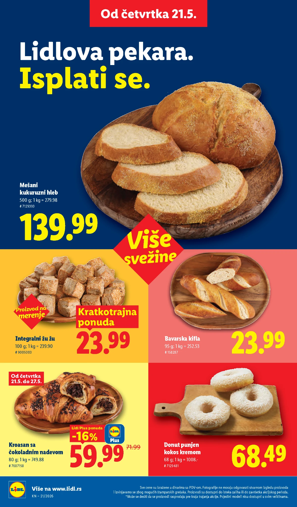 Lidl katalog strana 18 – još akcijskih proizvoda i sniženja Lidl katalog dodatna sniženja i akcije Srbija maj 2026