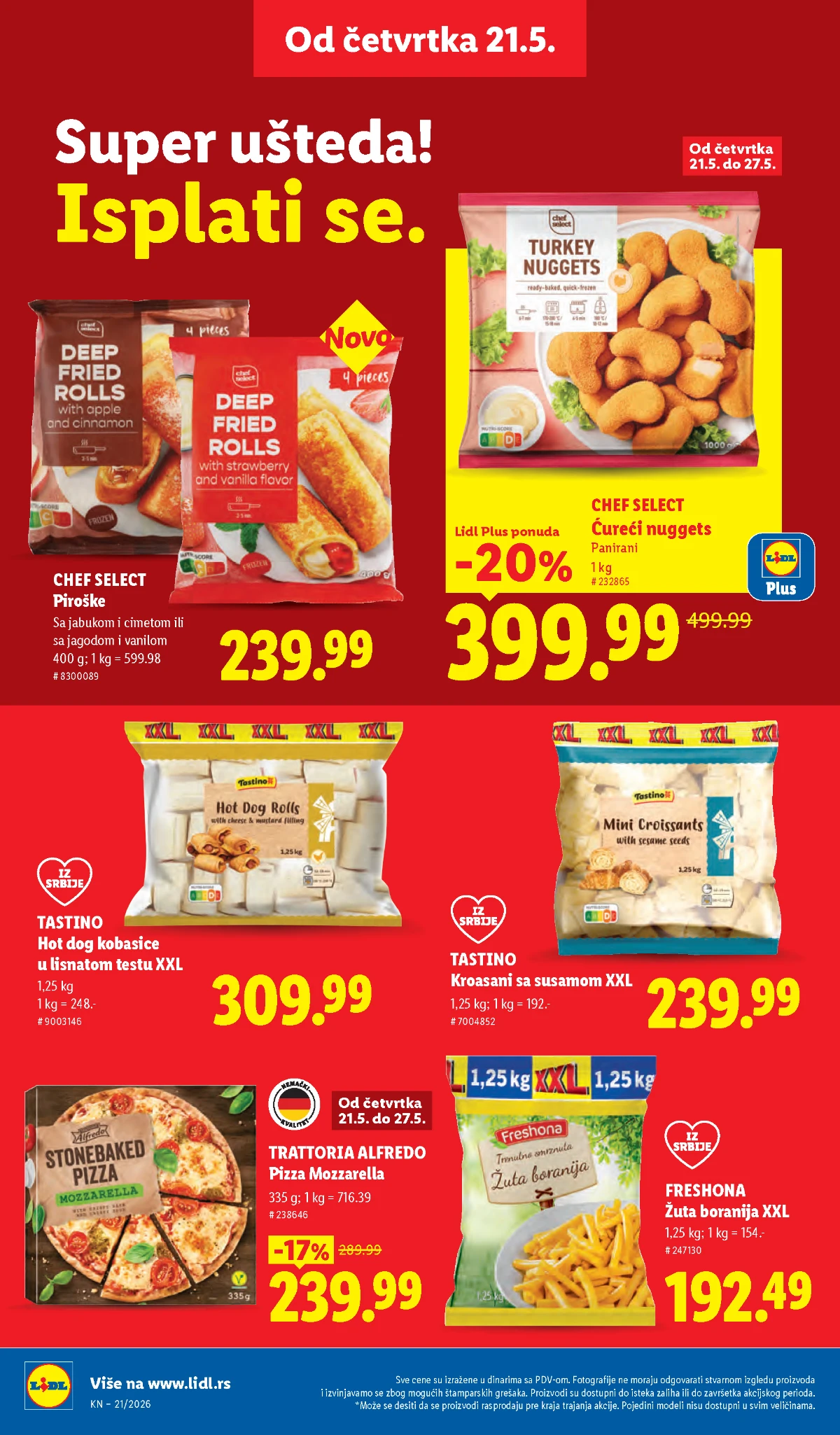 Lidl katalog akcija strana 24 – hit ponude 07.05.–13.05.2026 Lidl katalog akcija strana 24 hit ponude Srbija 2026