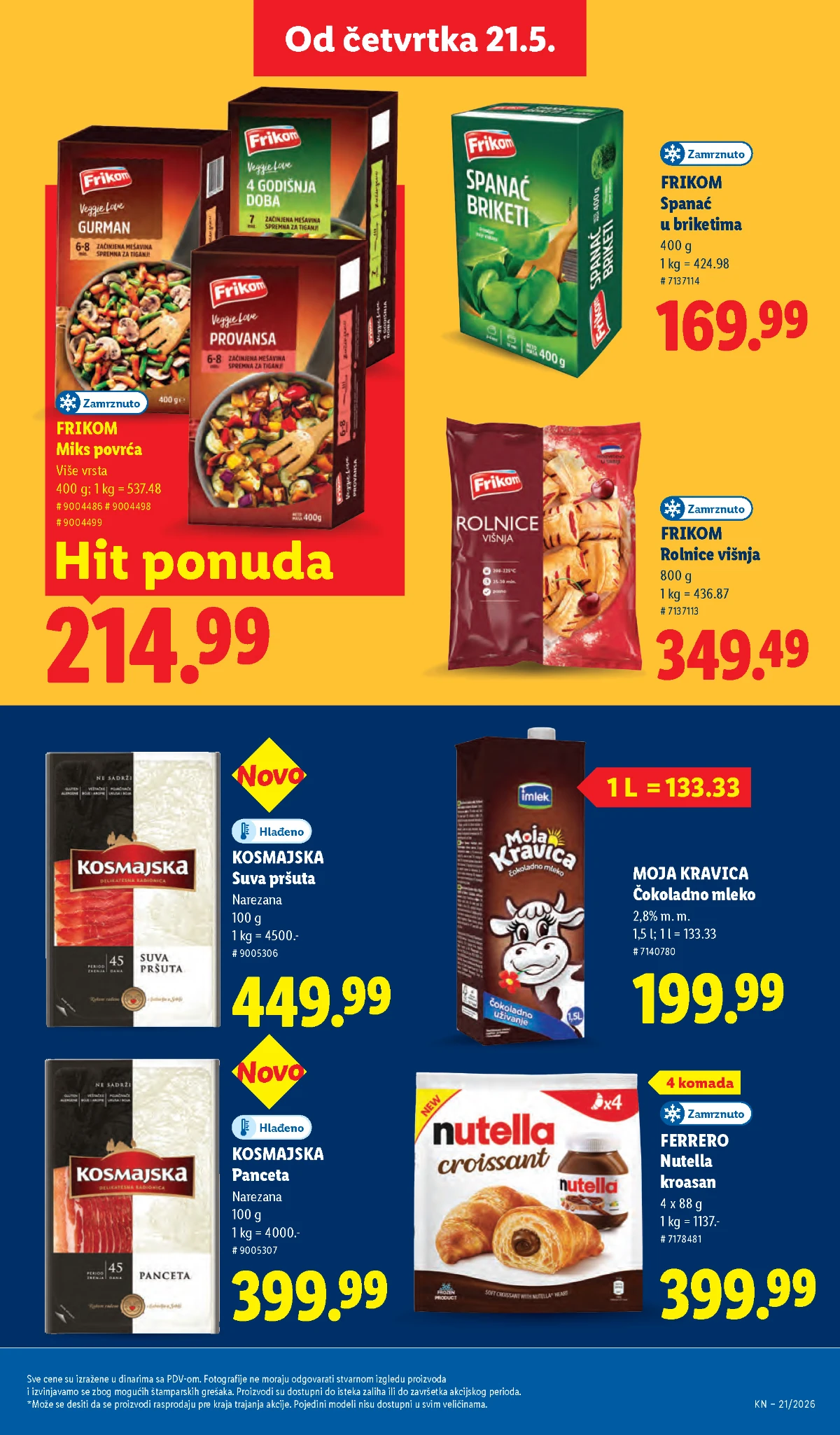 Lidl katalog akcija strana 33 – hit ponude 07.05.–13.05.2026 Lidl katalog akcija strana 33 hit ponude Srbija 2026