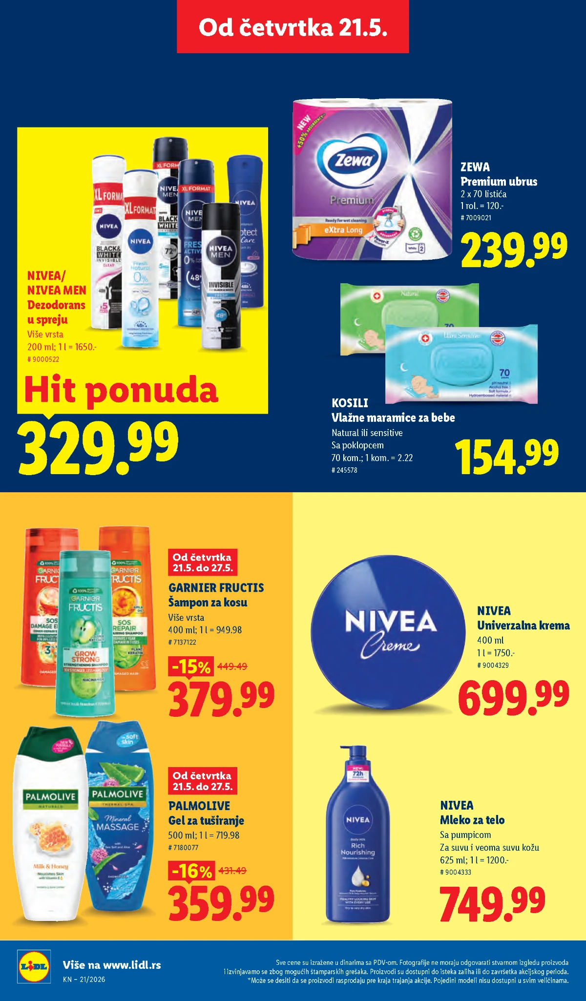 Lidl katalog akcija strana 38 – hit ponude 07.05.–13.05.2026 Lidl katalog akcija strana 38 hit ponude Srbija 2026
