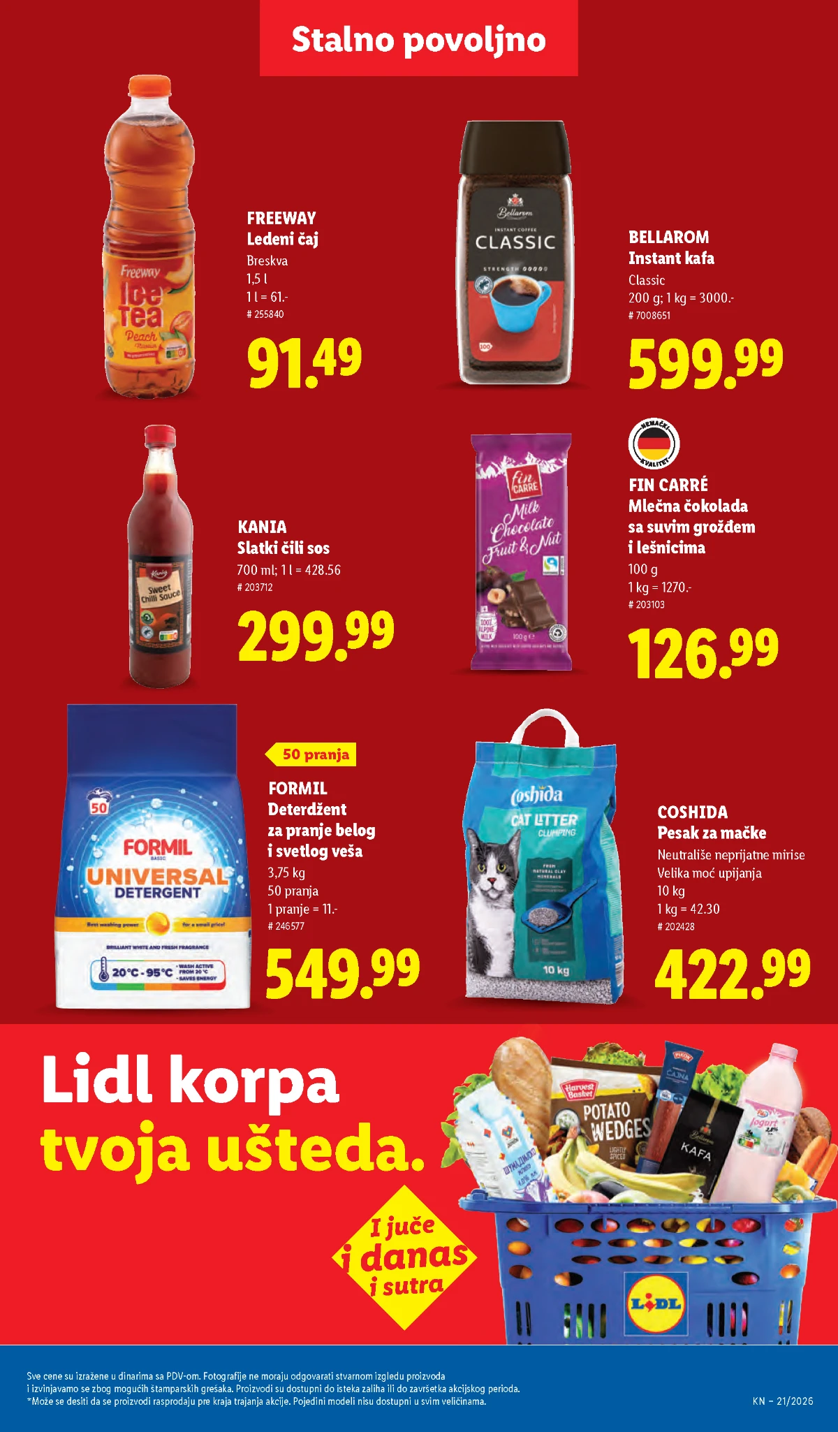 Lidl katalog akcija strana 43 – hit ponude 07.05.–13.05.2026 Lidl katalog akcija strana 43 hit ponude Srbija 2026