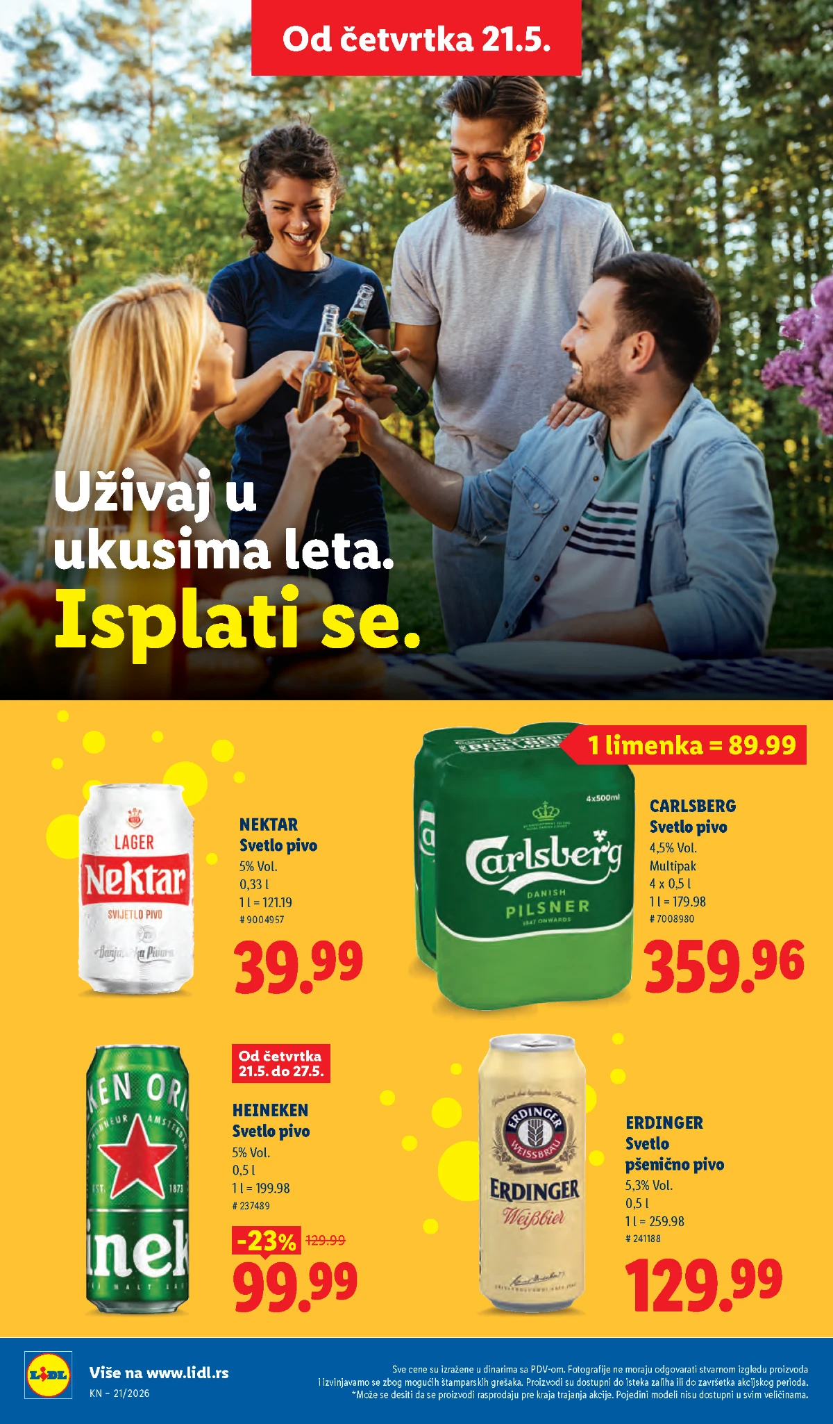 Lidl katalog akcija strana 52 – hit ponude 07.05.–13.05.2026 Lidl katalog akcija strana 52 hit ponude Srbija 2026