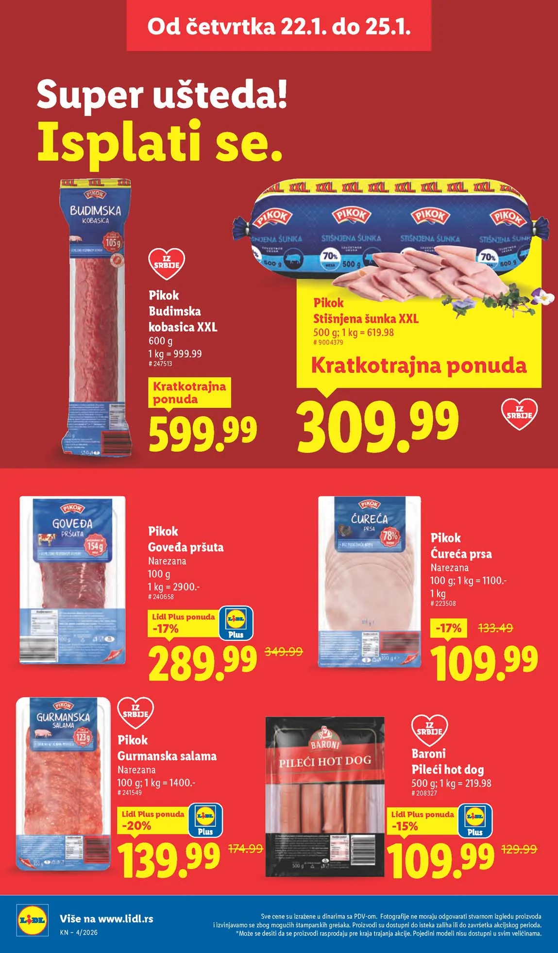 Lidl katalog sniženja Lidl akcija sniženja