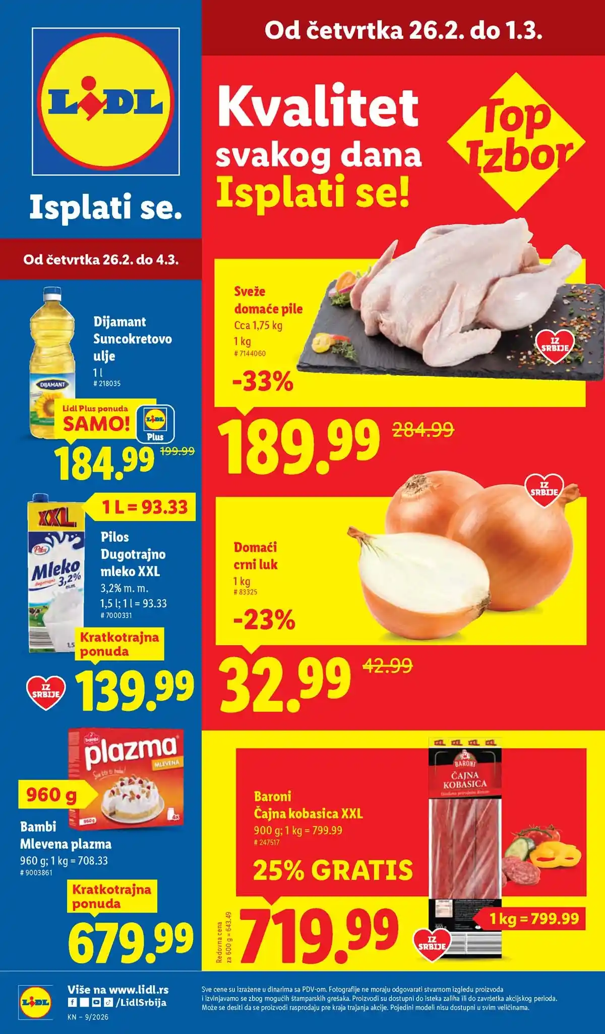 Lidl katalog akcija sniženja oko 20% do 4. marta 2026 prva strana