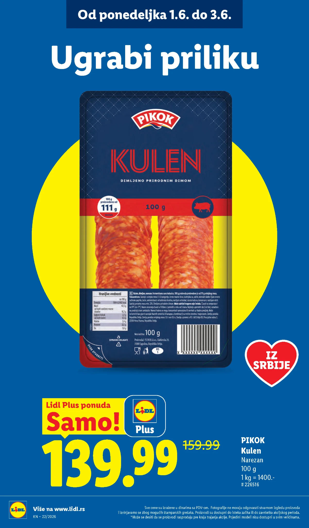 Lidl katalog strana 12 – akcijska ponuda od 28.05. do 03.06.2026 Lidl katalog strana 12 – Lidl akcija i sniženja jun 2026