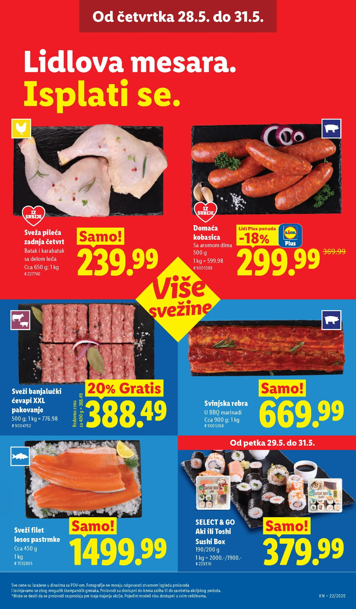 Lidl katalog strana 17 – akcijska ponuda od 28.05. do 03.06.2026 Lidl katalog strana 17 – akcije i sniženja u Lidl marketima