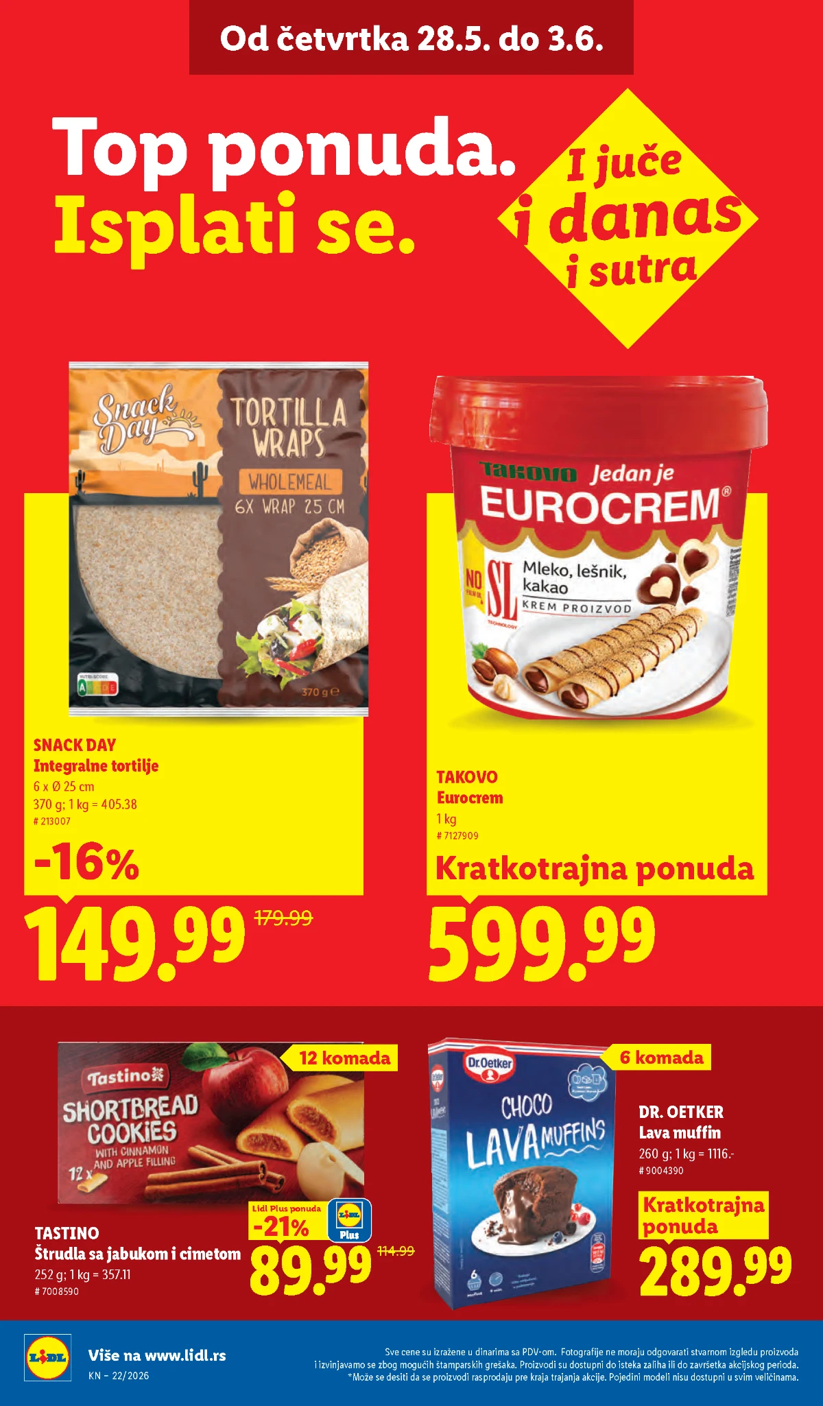 Lidl katalog strana 28 – akcijska ponuda od 28.05. do 03.06.2026 Lidl katalog strana 28 – Lidl proizvodi na sniženju