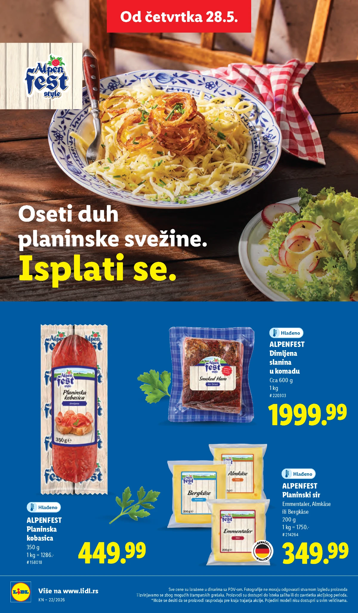 Lidl katalog strana 50 – akcijska ponuda od 28.05. do 03.06.2026 Lidl katalog strana 50 – Lidl proizvodi i sniženja