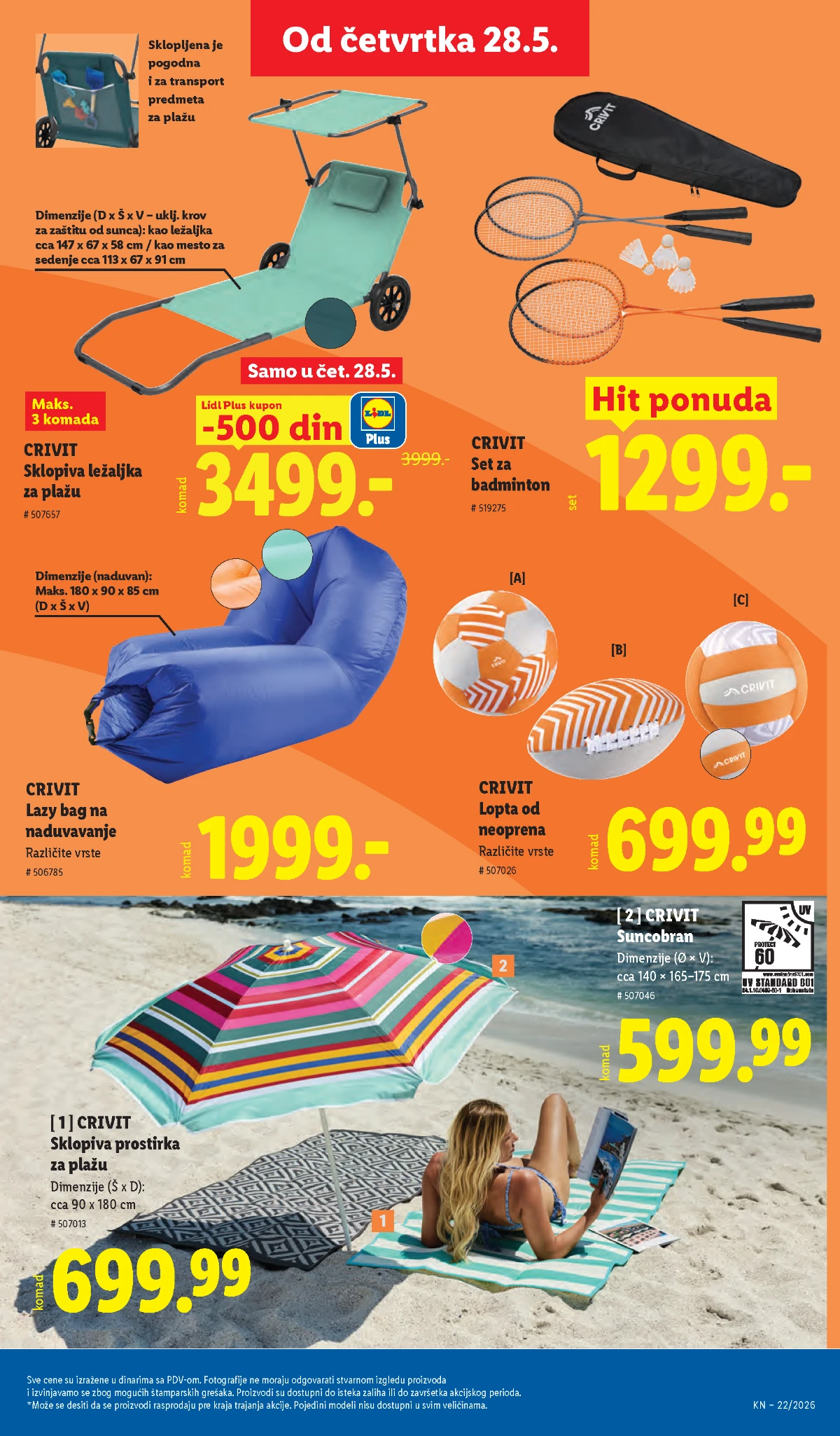 Lidl katalog strana 81 – akcijska ponuda od 28.05. do 03.06.2026 Lidl katalog strana 81 – Lidl akcijska ponuda početkom juna