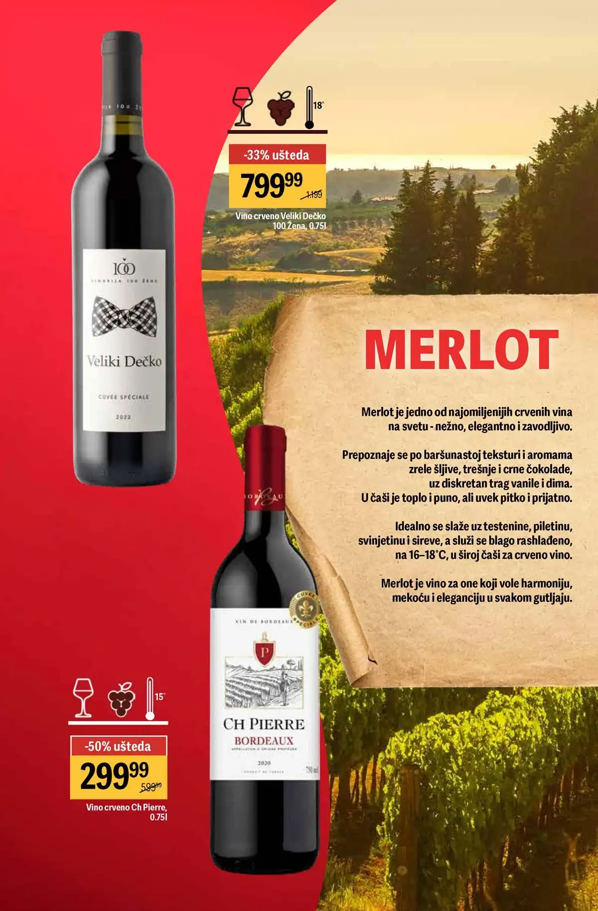 Maxi akcija vina do 40% strana 4 – ponude do 29.04.2026 Maxi vina do 40% katalog strana 4 Srbija 2026 do 29.04.