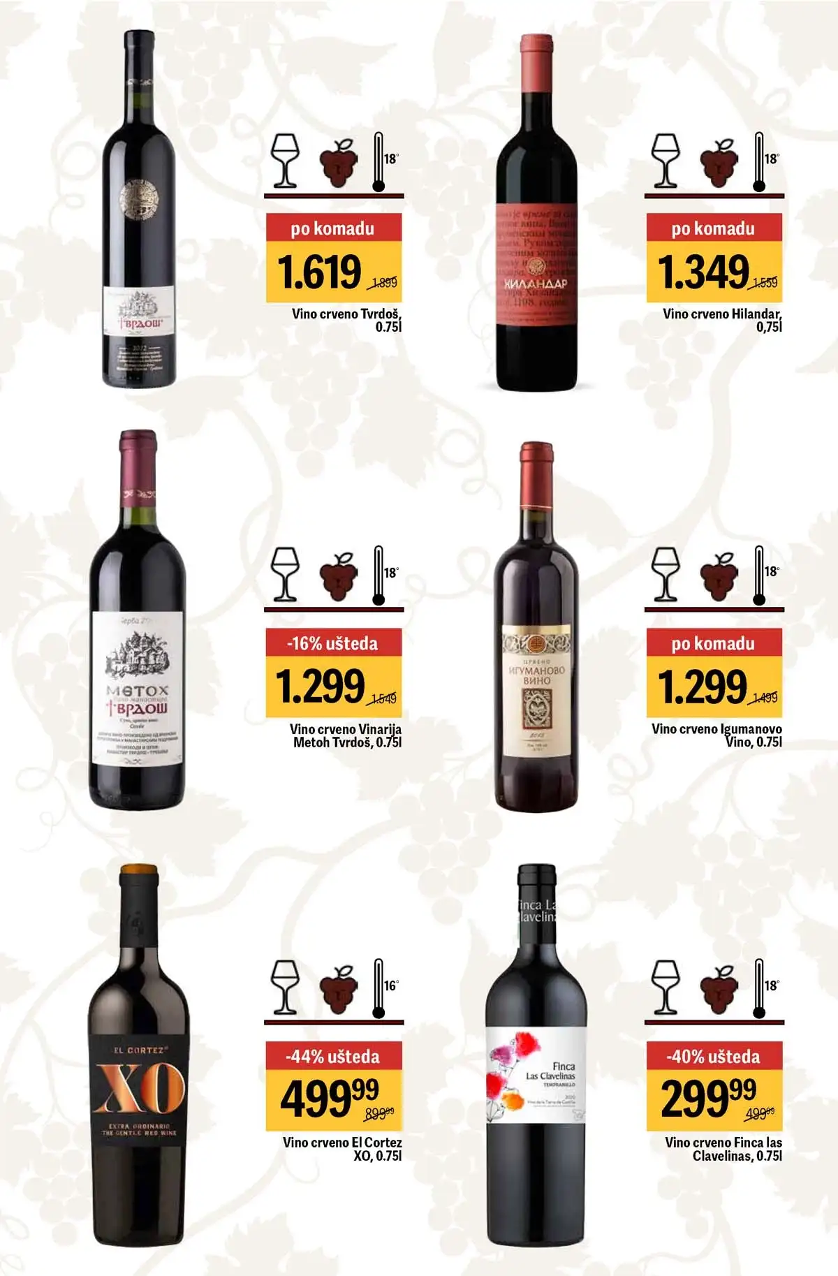 Maxi akcija vina do 40% strana 9 – ponude do 29.04.2026 Maxi vina do 40% katalog strana 9 Srbija 2026 do 29.04.