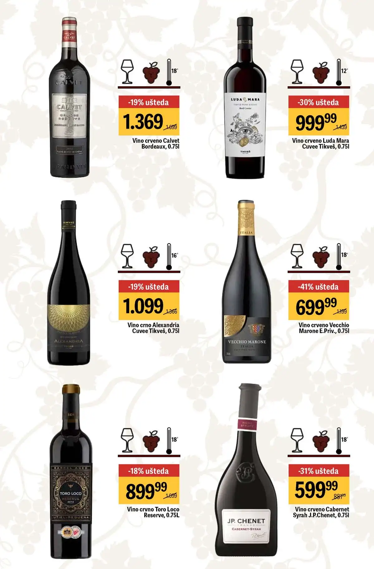 Maxi akcija vina do 40% strana 11 – ponude do 29.04.2026 Maxi vina do 40% katalog strana 11 Srbija 2026 do 29.04.