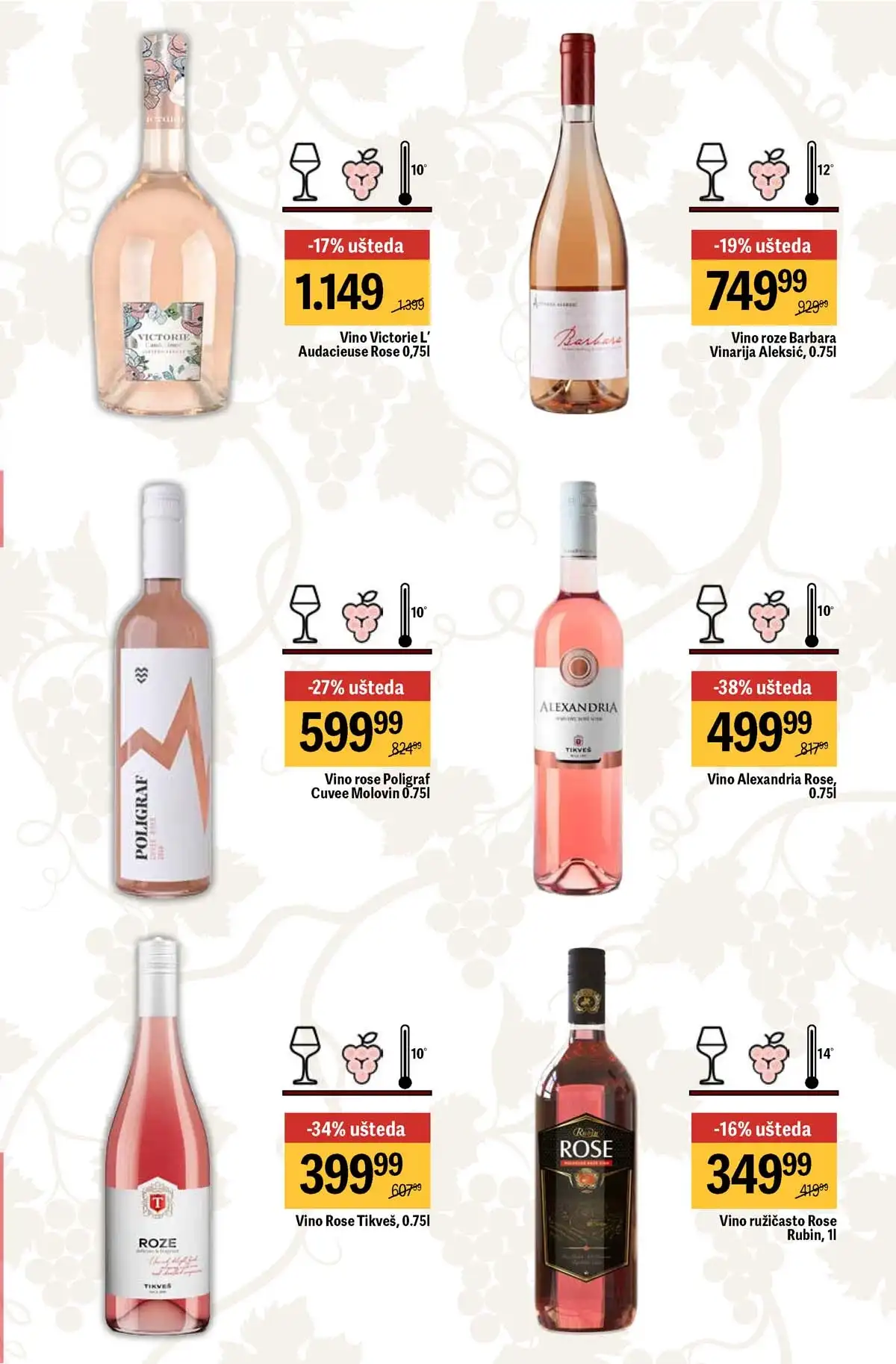 Maxi akcija vina do 40% strana 19 – ponude do 29.04.2026 Maxi vina do 40% katalog strana 19 Srbija 2026 do 29.04.