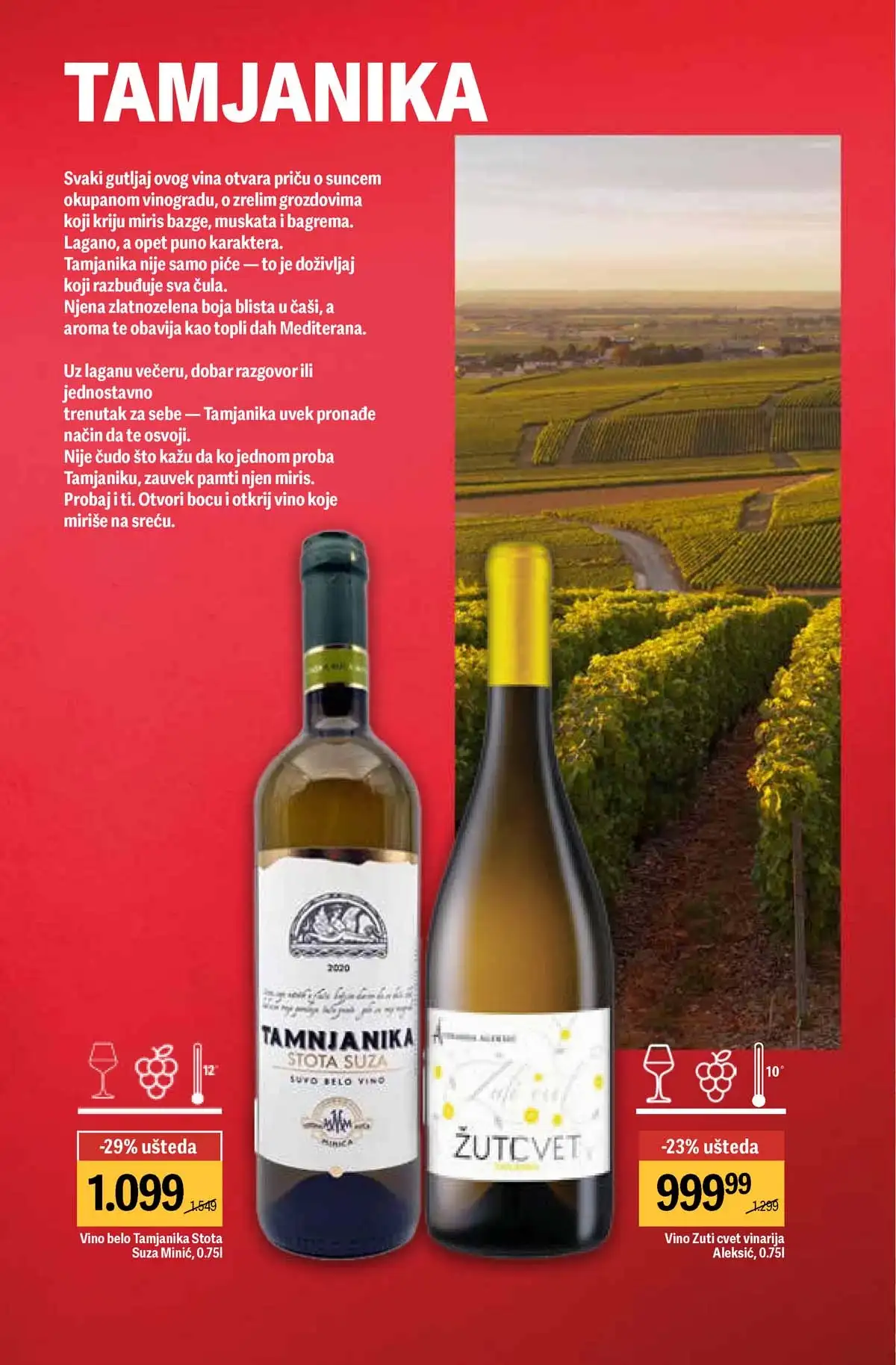 Maxi akcija vina do 40% strana 20 – ponude do 29.04.2026 Maxi vina do 40% katalog strana 20 Srbija 2026 do 29.04.