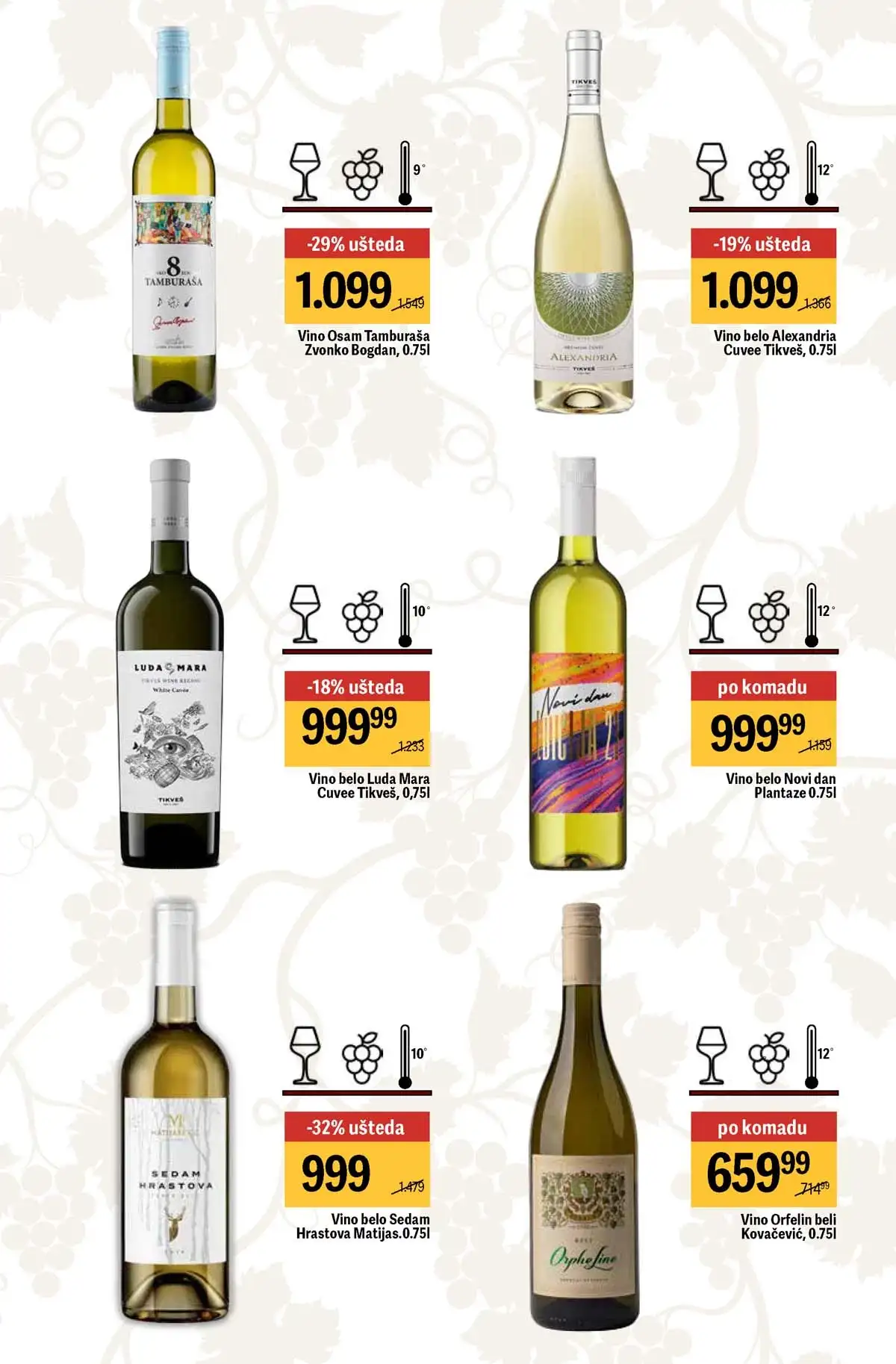 Maxi akcija vina do 40% strana 27 – ponude do 29.04.2026 Maxi vina do 40% katalog strana 27 Srbija 2026 do 29.04.