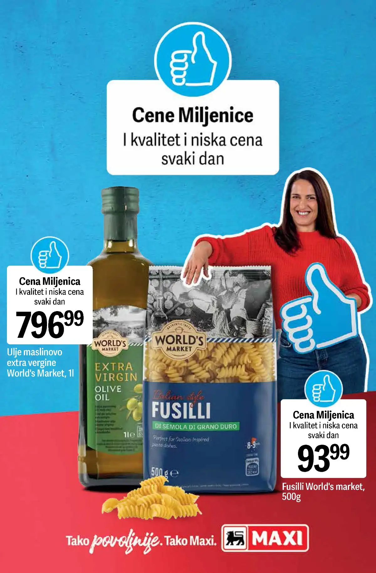 Maxi katalog osnovne namirnice akcija strana 9 do 26.04.2026 Maxi akcija osnovne namirnice brašno ulje šećer sniženja do 26.04.2026 strana 9