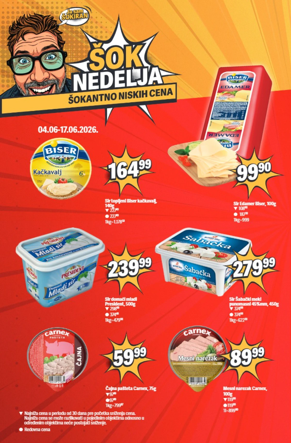 Maxi Šok nedelja – kačkavalj, edamer i mlečni proizvodi na akciji